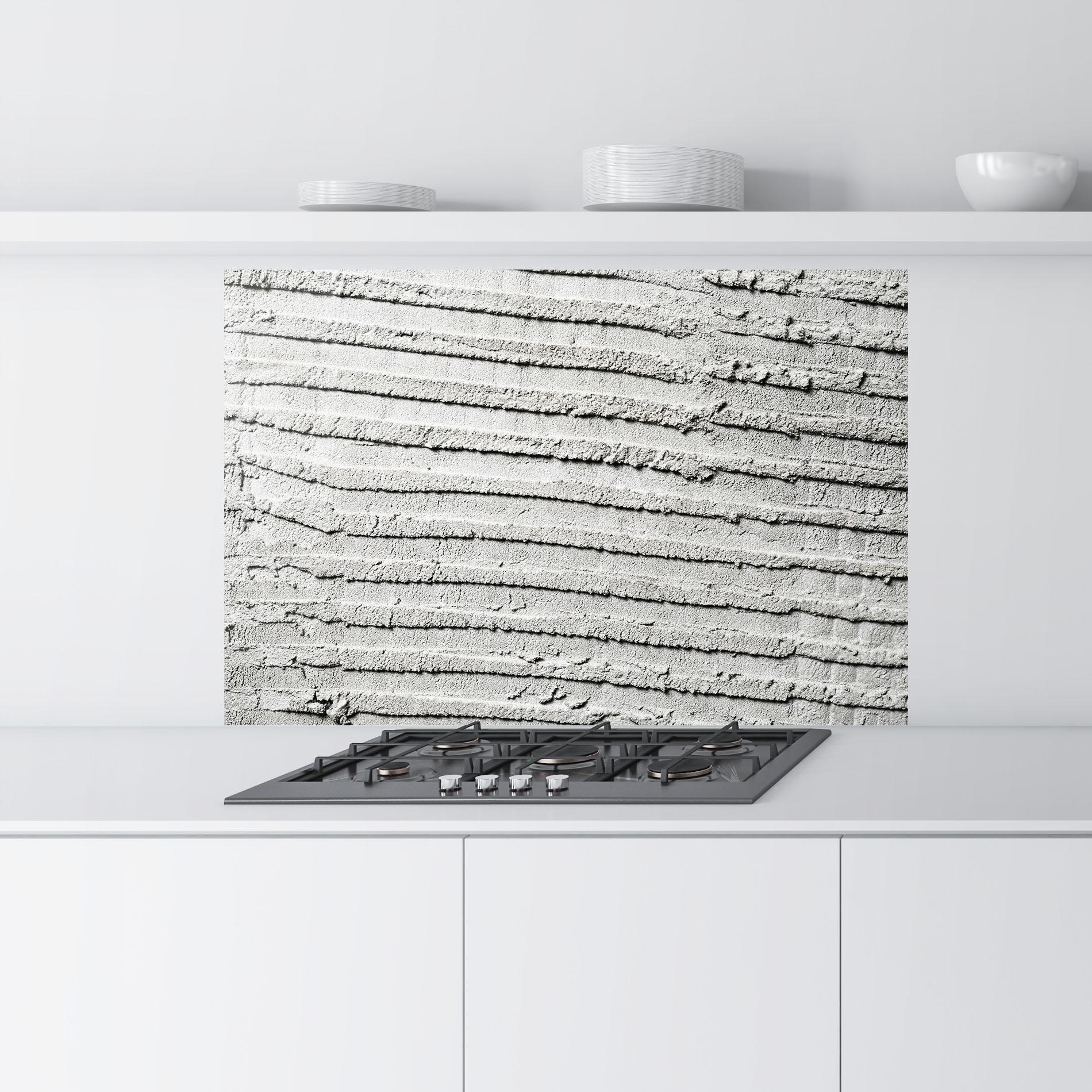 Konyhai üveg hátfal Old Cement Pattern mockup 9