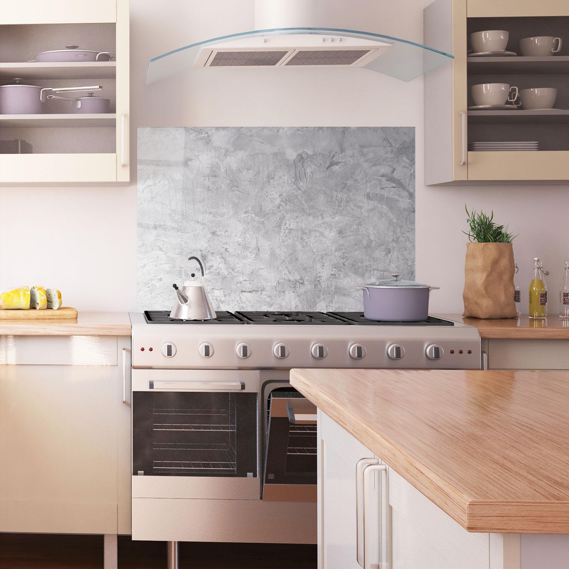 Konyhai üveg hátfal Abstract Grey Wall mockup 1