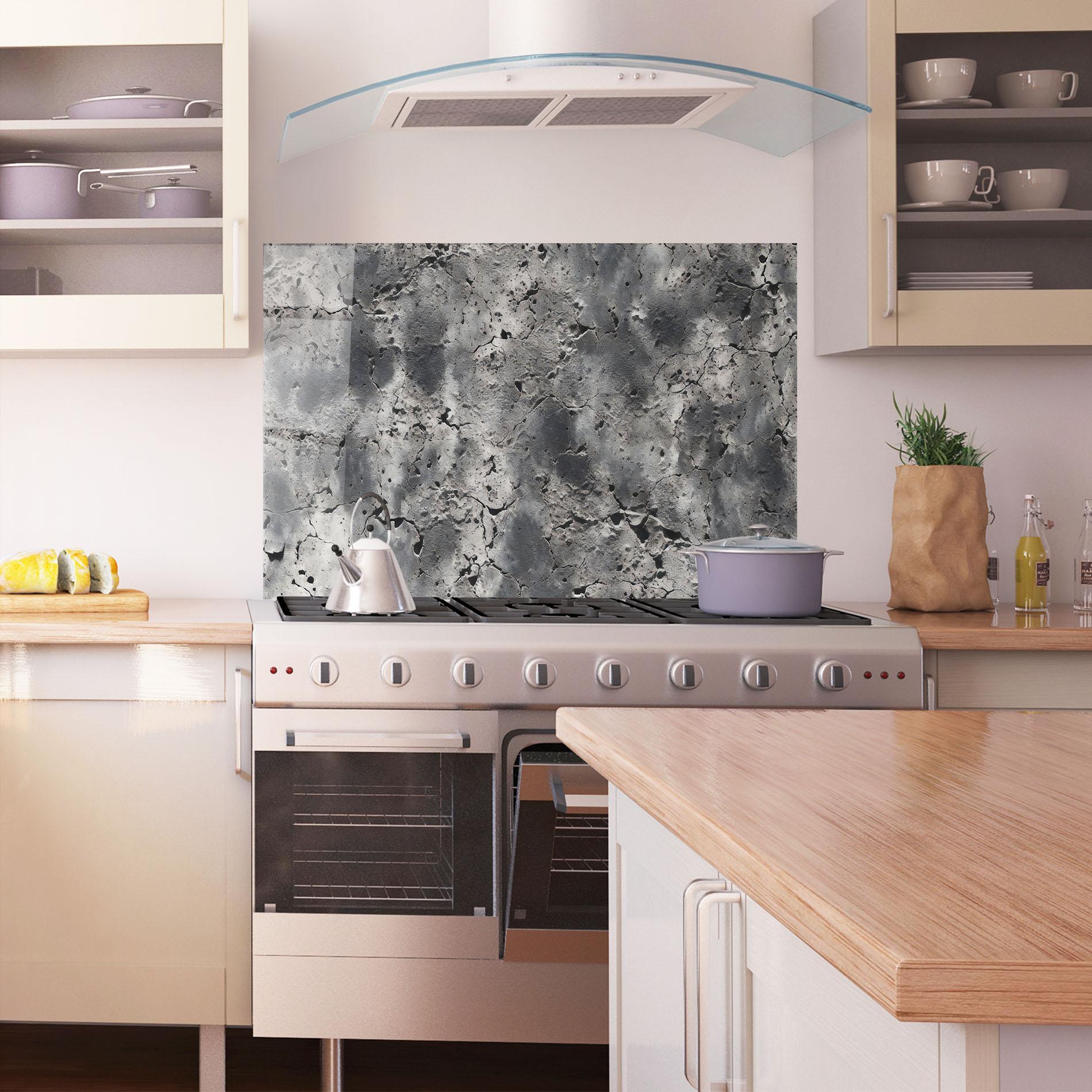 Konyhai üveg hátfal Abstract Texture Concrete mockup 1