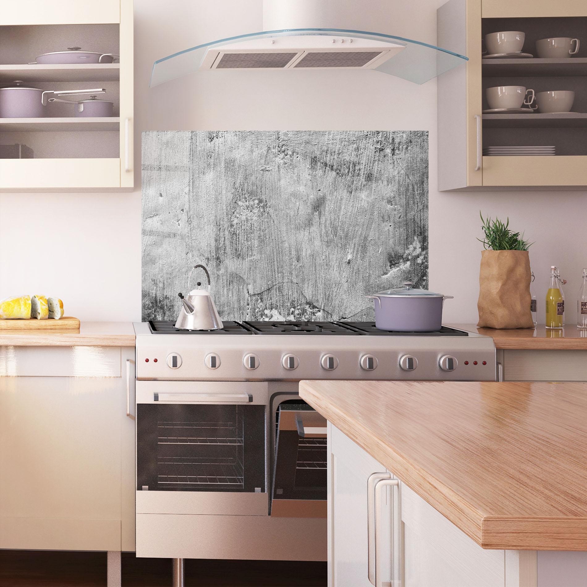 Konyhai üveg hátfal Detail Cement mockup 1