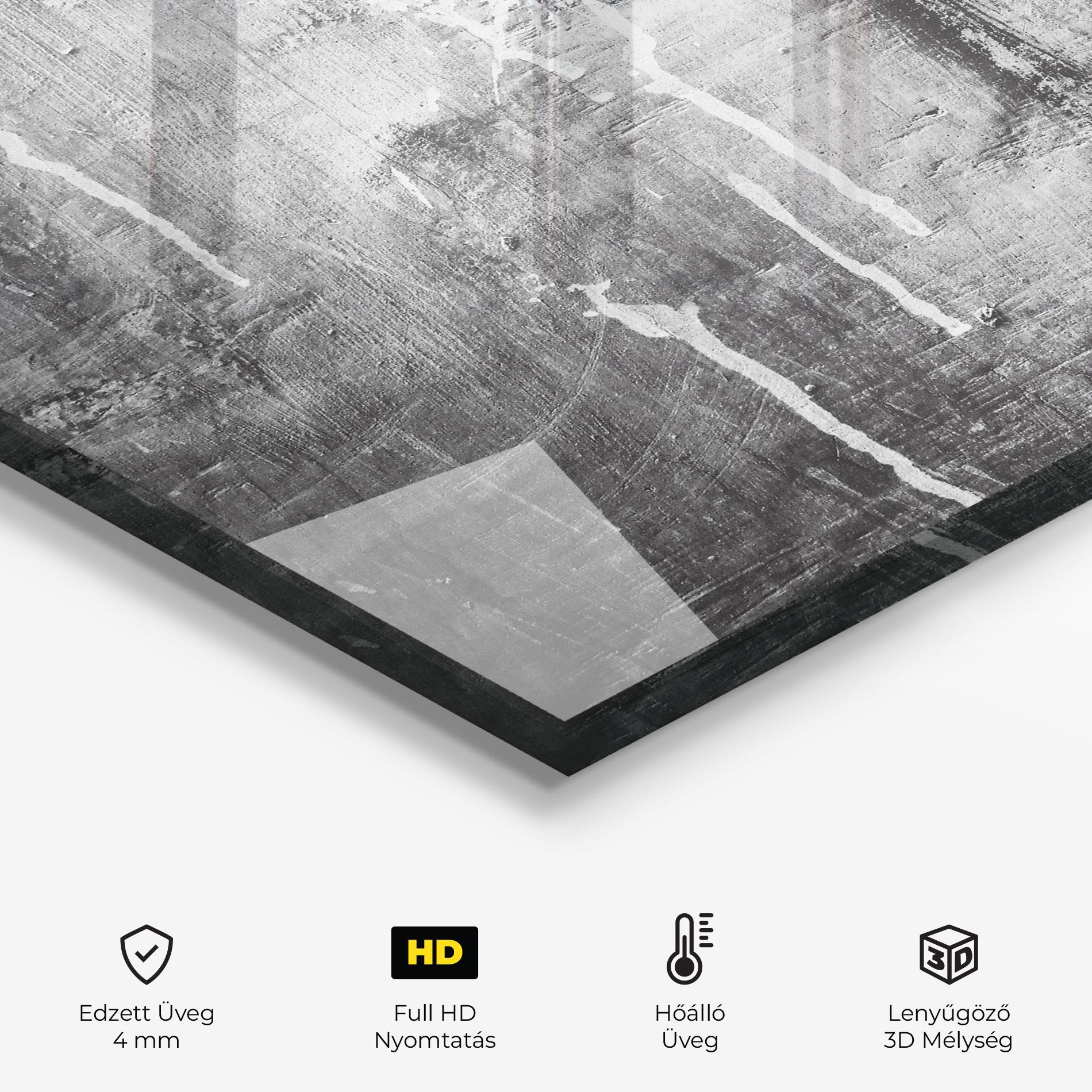 Konyhai üveg hátfal Cement Architecture mockup 2