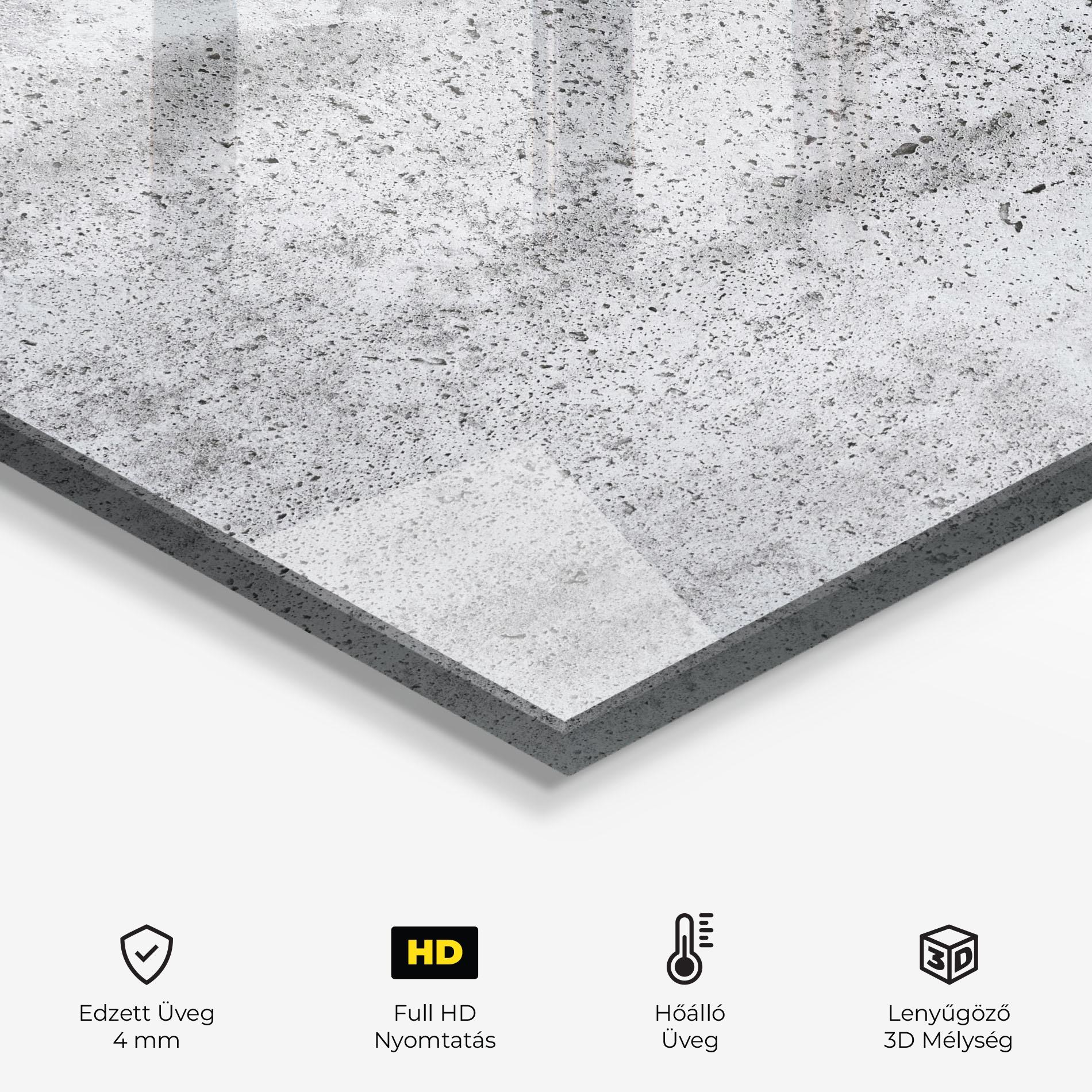 Konyhai üveg hátfal Cement Texture mockup 2