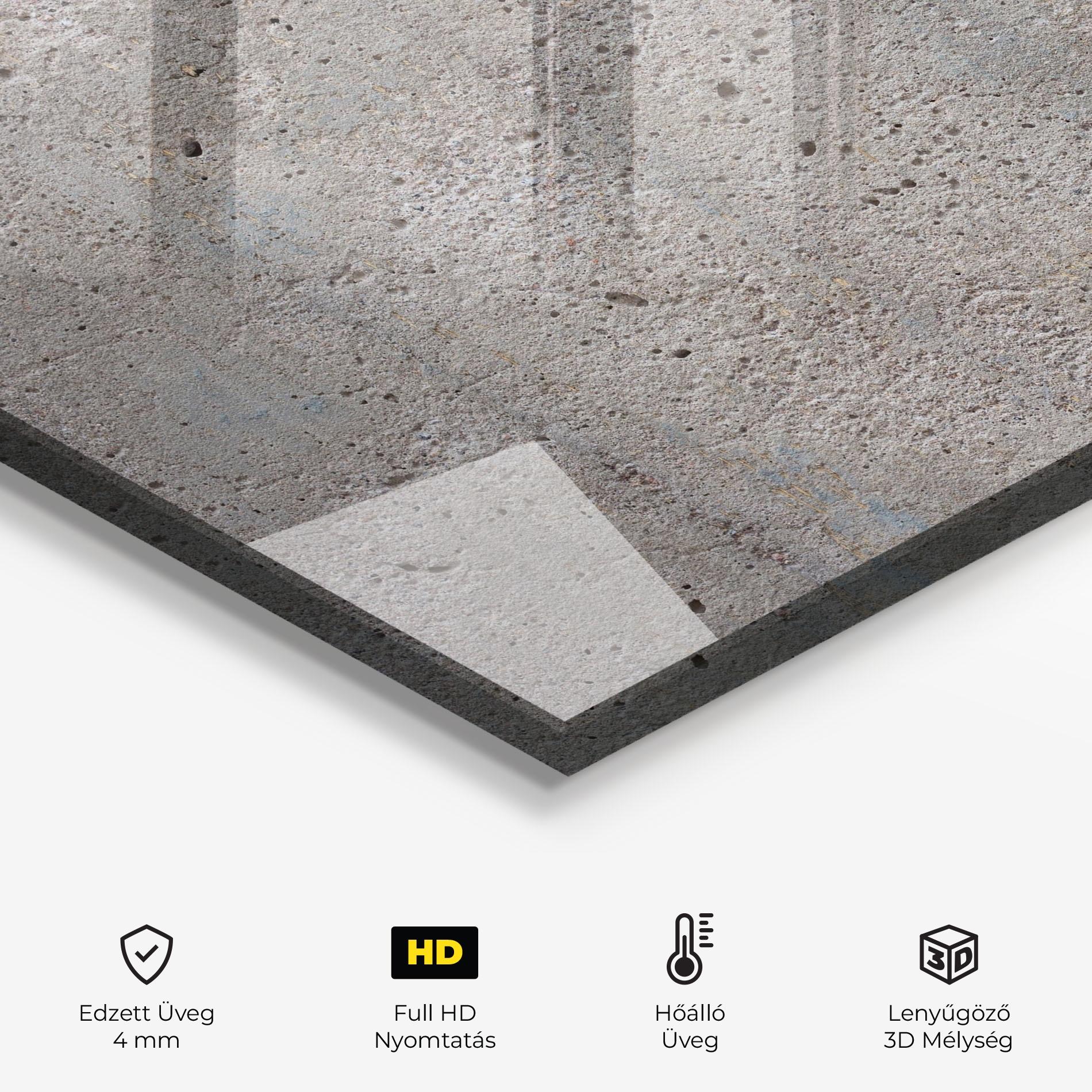 Konyhai üveg hátfal Vintage Texture mockup 2