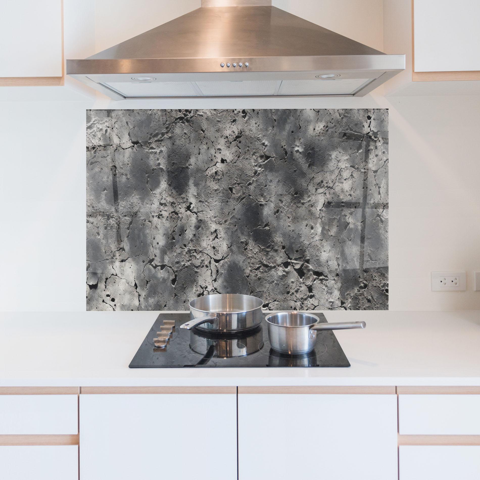 Konyhai üveg hátfal Abstract Texture Concrete mockup 5