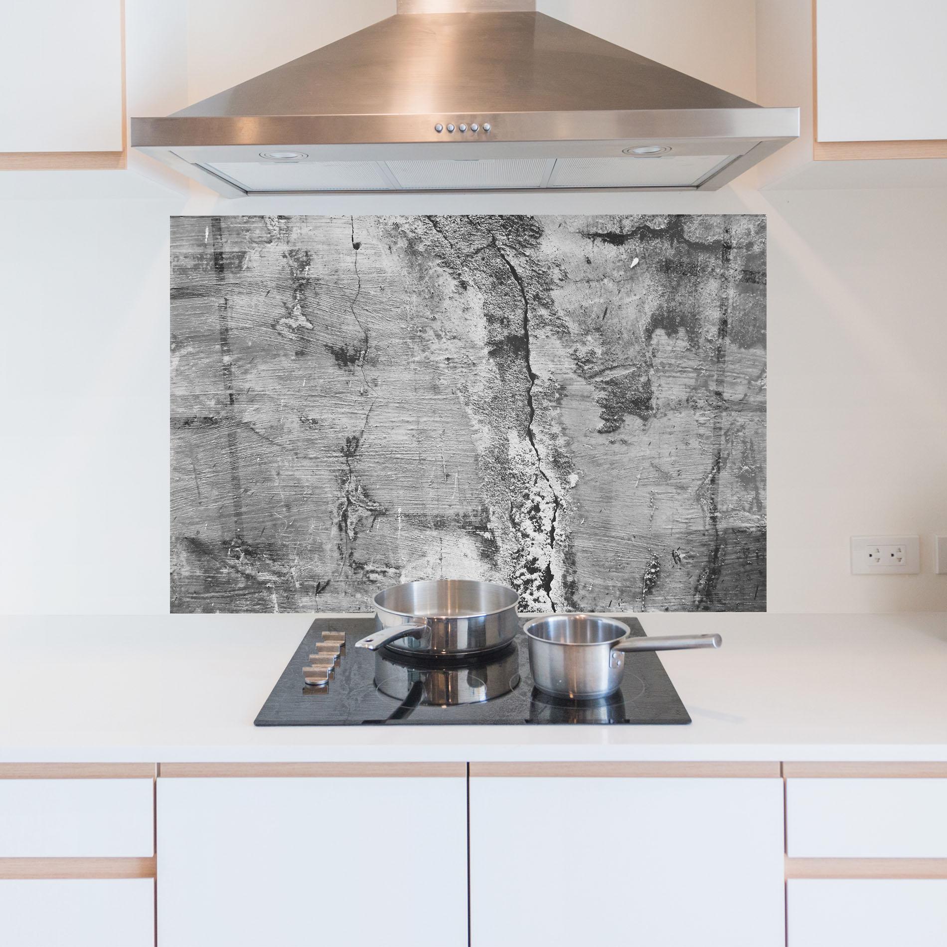 Konyhai üveg hátfal Cement Surface mockup 5