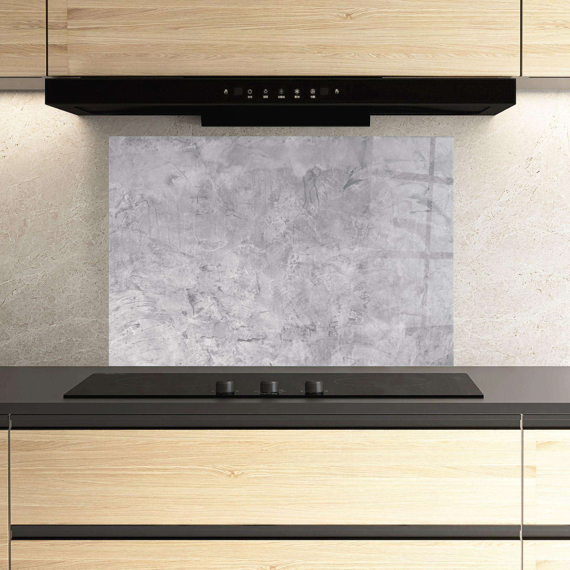 Konyhai üveg hátfal Abstract Grey Wall mockup 3