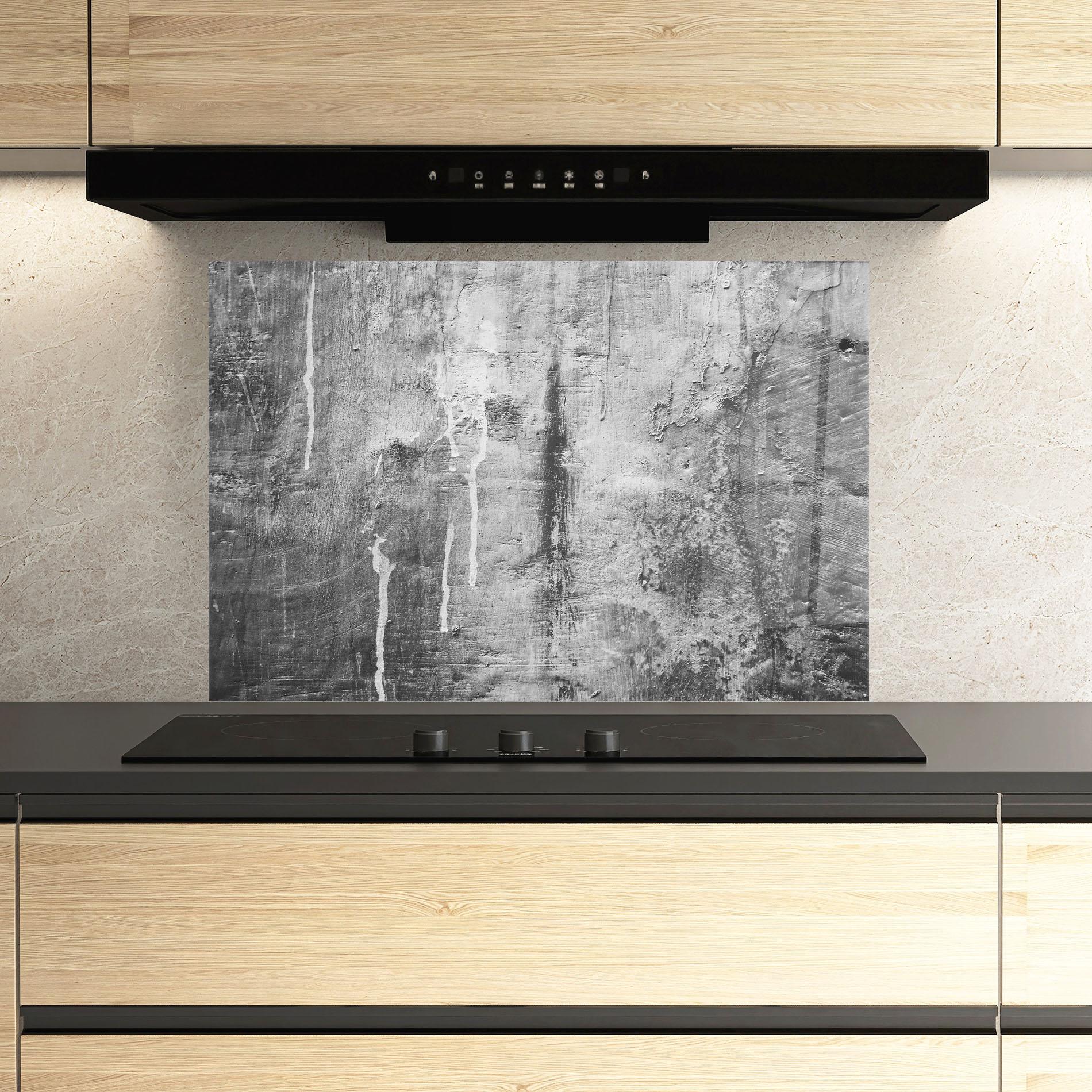 Konyhai üveg hátfal Cement Architecture mockup 3