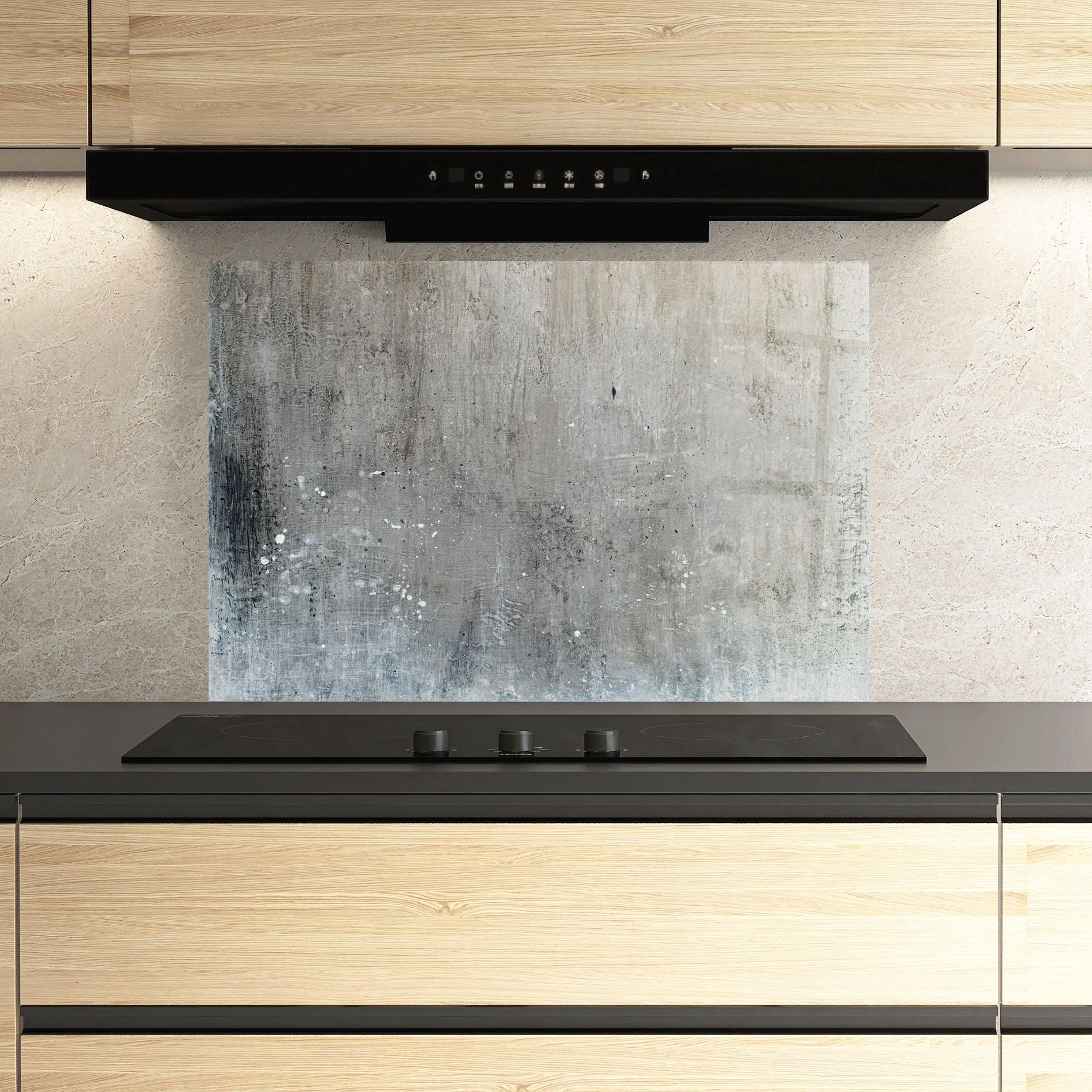 Konyhai üveg hátfal Darkish Ciment mockup 3