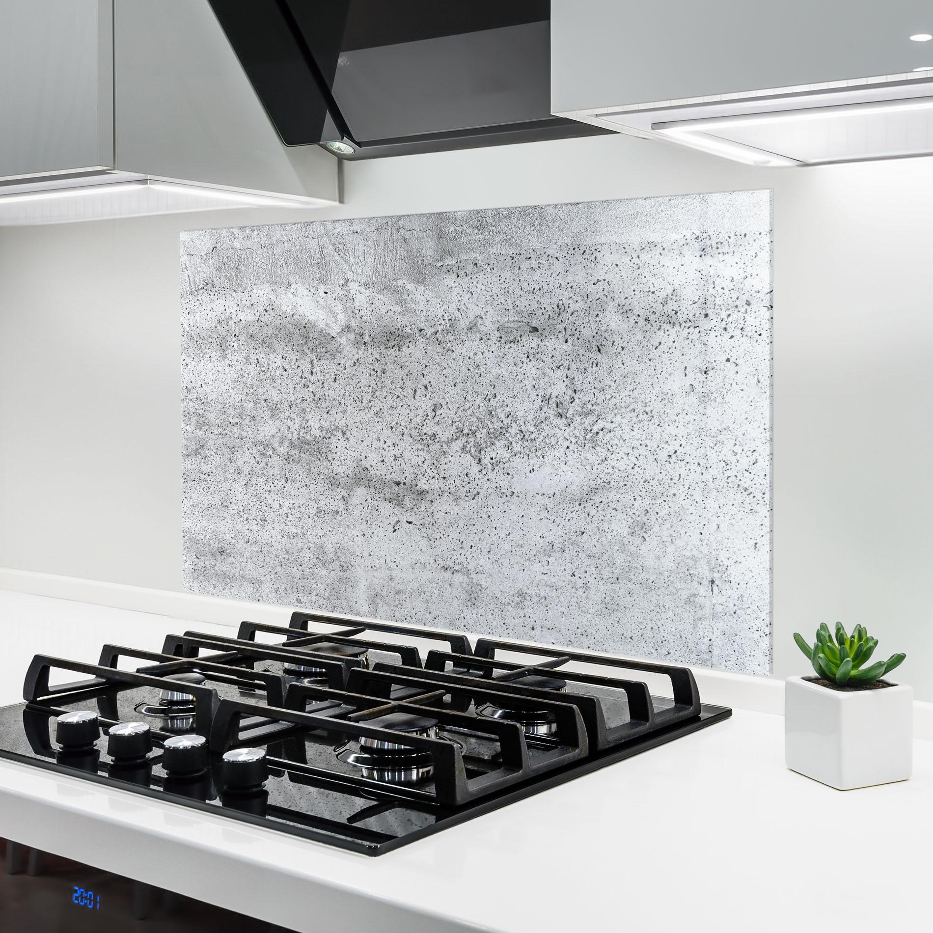 Konyhai üveg hátfal Cement Texture mockup 6