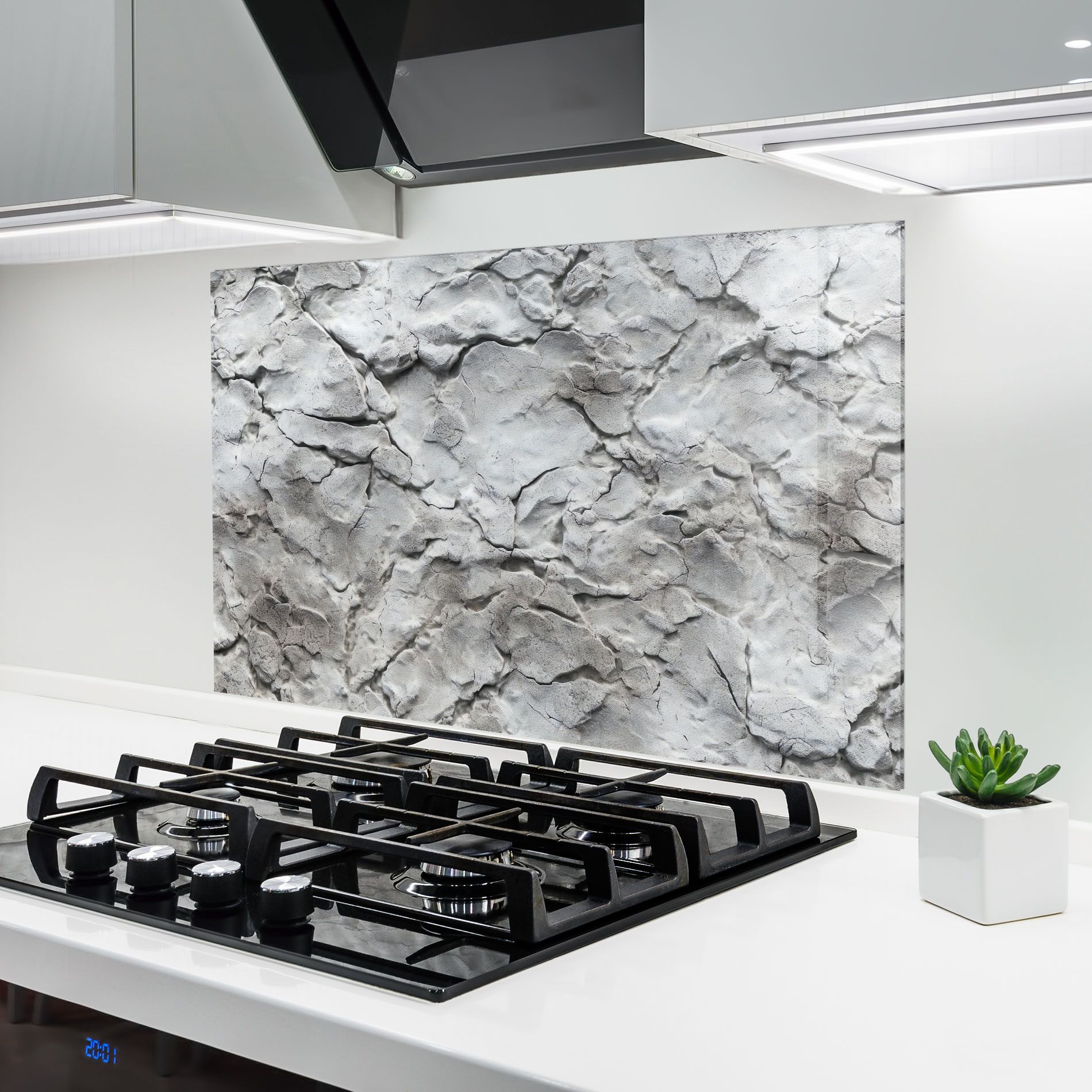 Texture Gray Stone Wall mockup 6