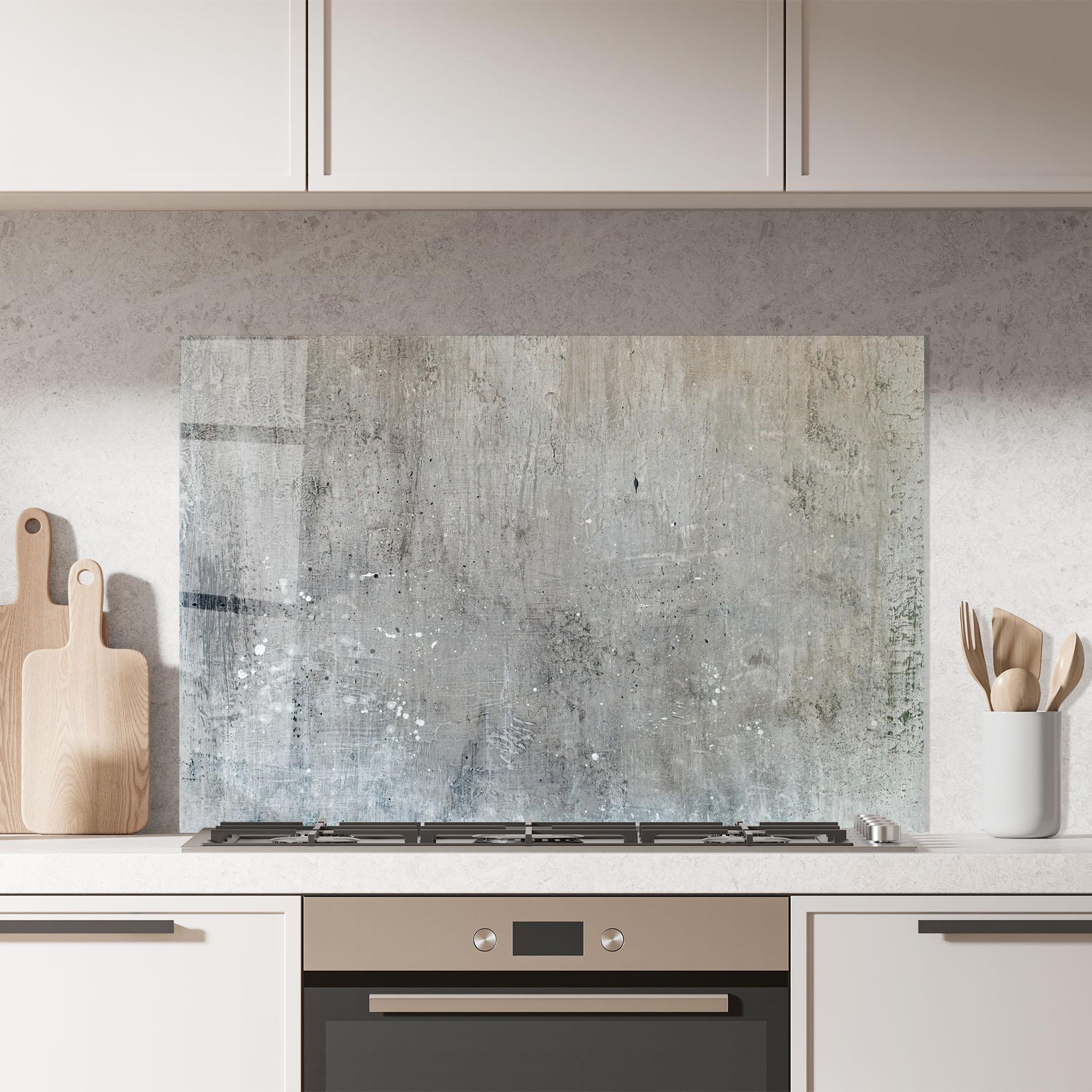 Konyhai üveg hátfal Darkish Ciment mockup 7