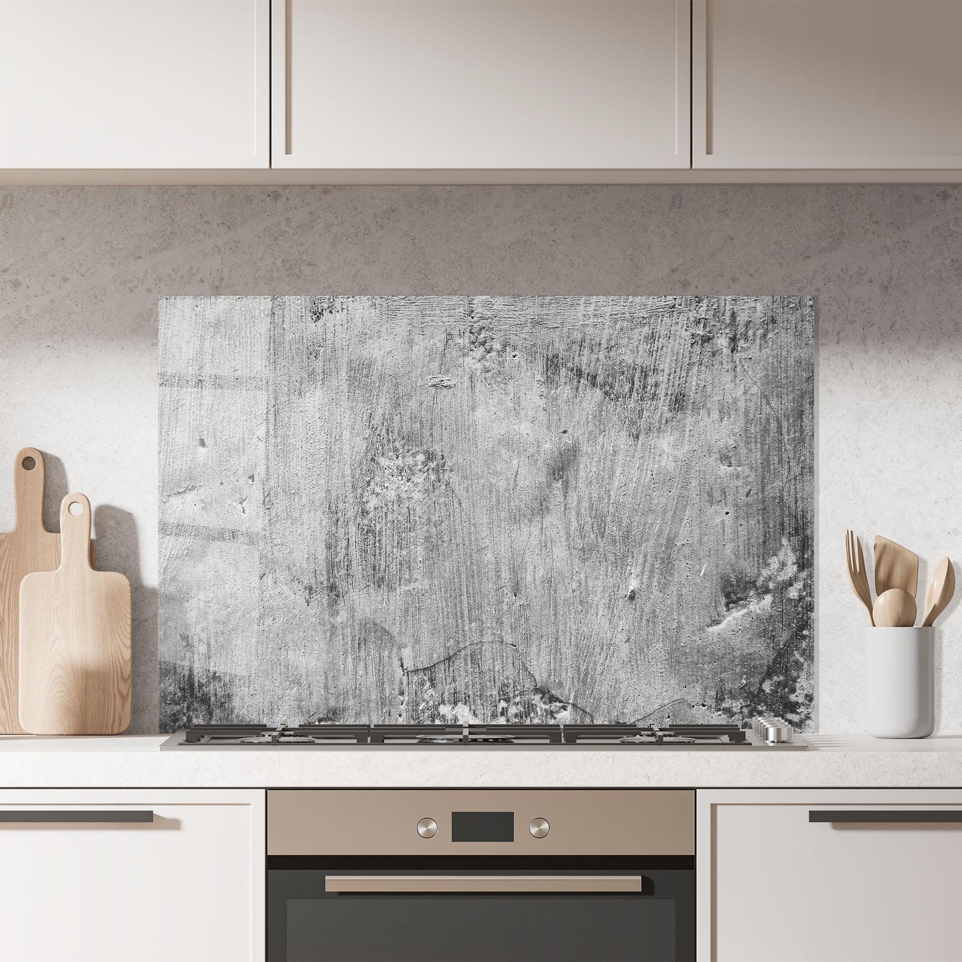 Konyhai üveg hátfal Detail Cement mockup 7