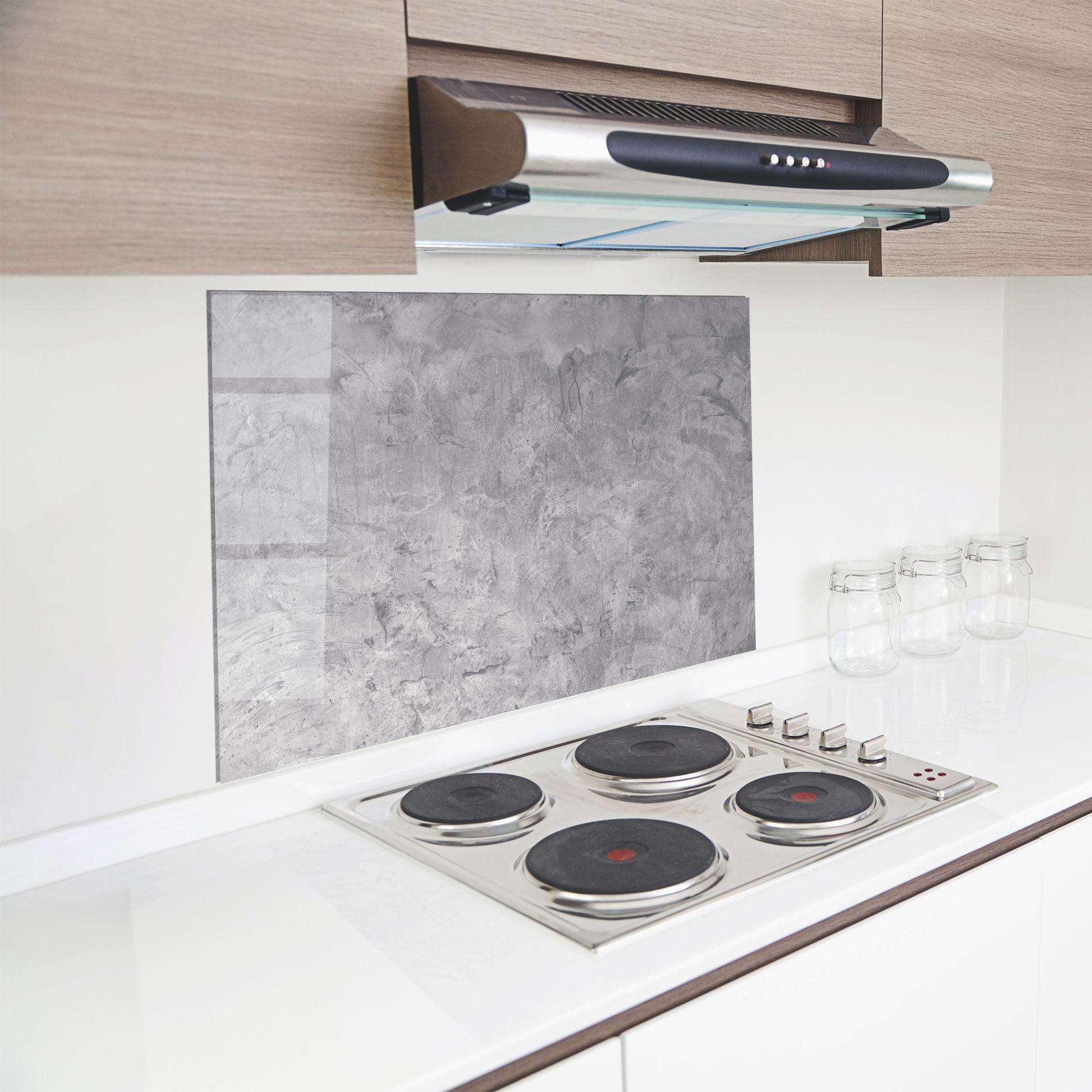 Konyhai üveg hátfal Abstract Grey Wall mockup 8