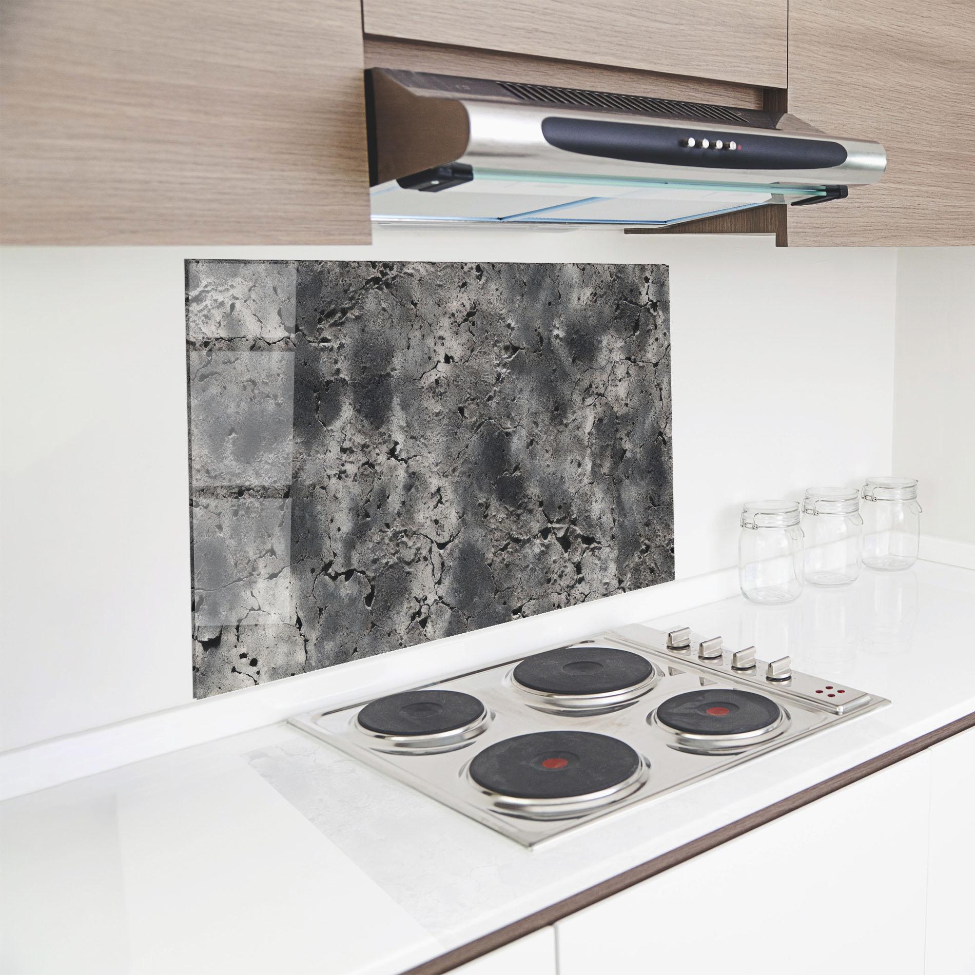 Konyhai üveg hátfal Abstract Texture Concrete mockup 8
