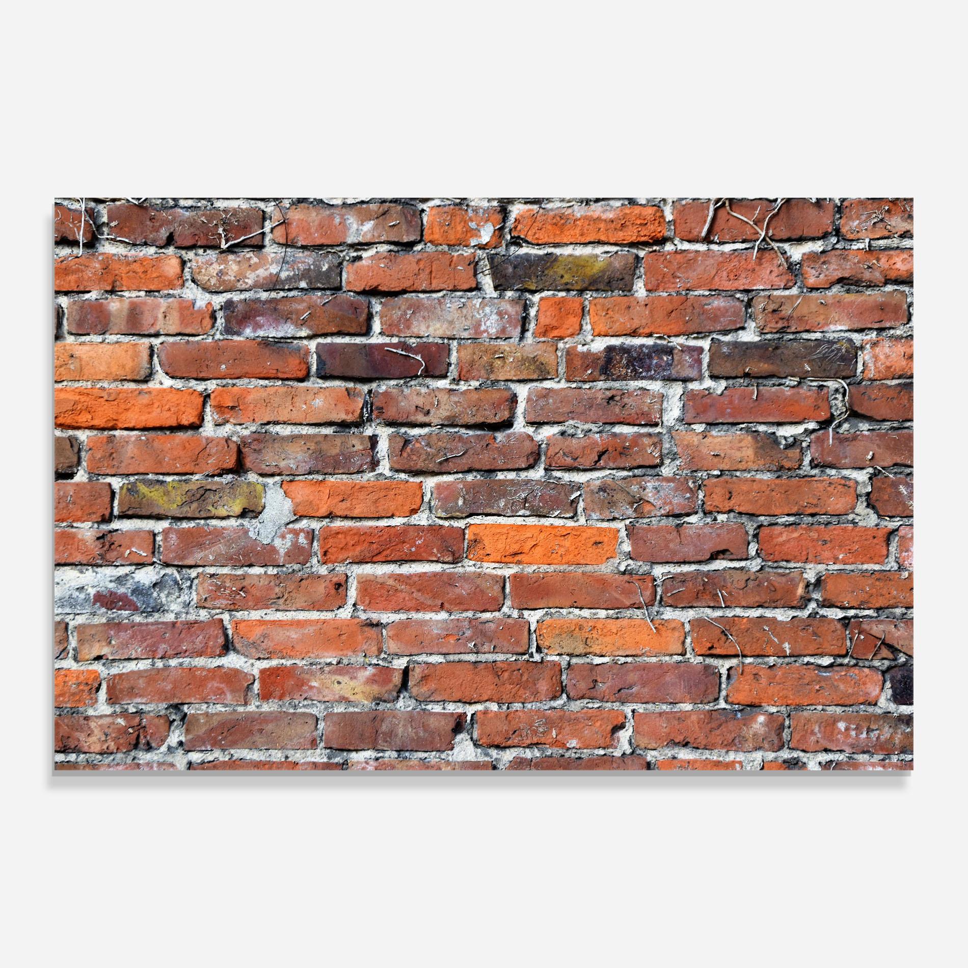 Konyhai üveg hátfal Aged Bricks mockup 0