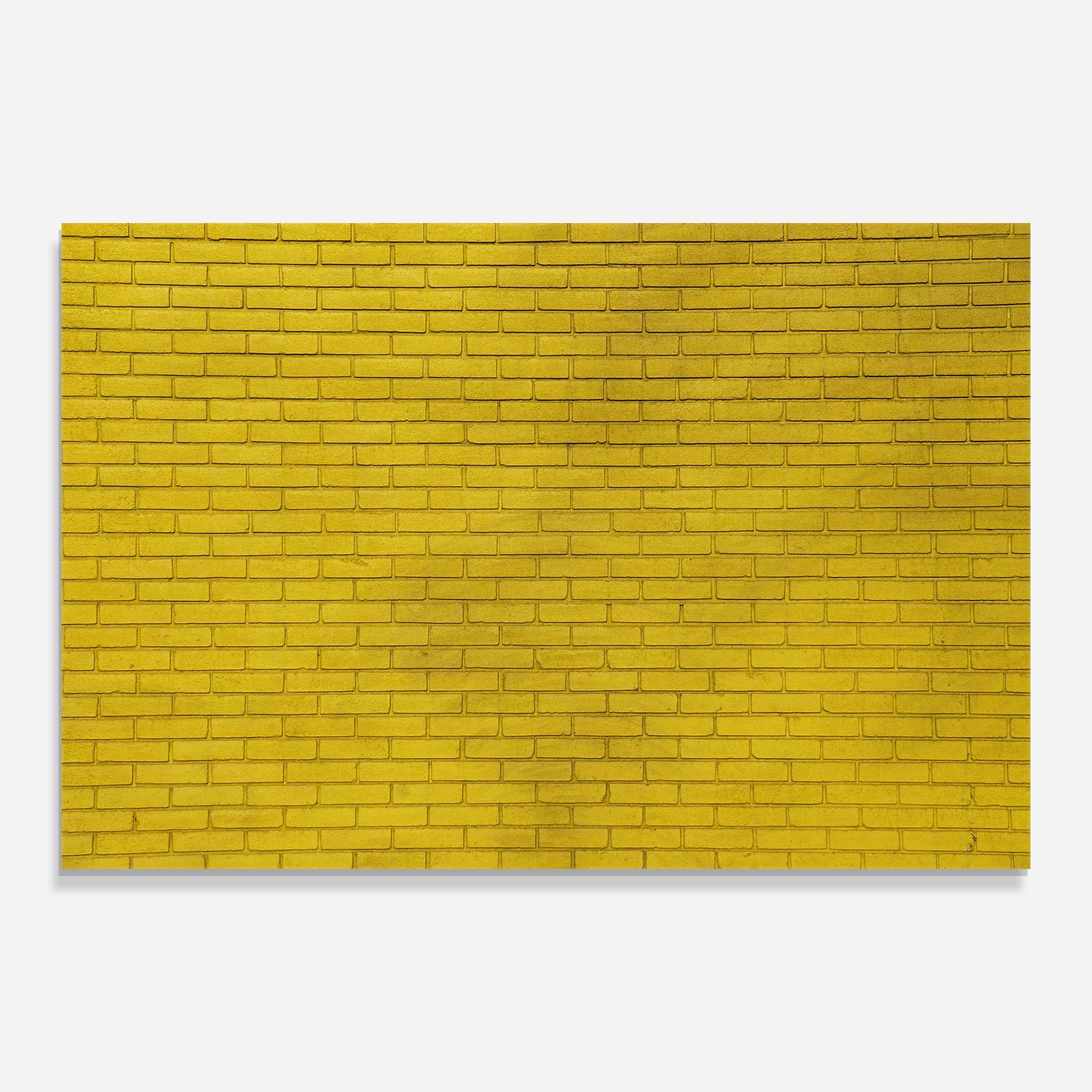 Konyhai üveg hátfal Yellowish Bricks mockup 0