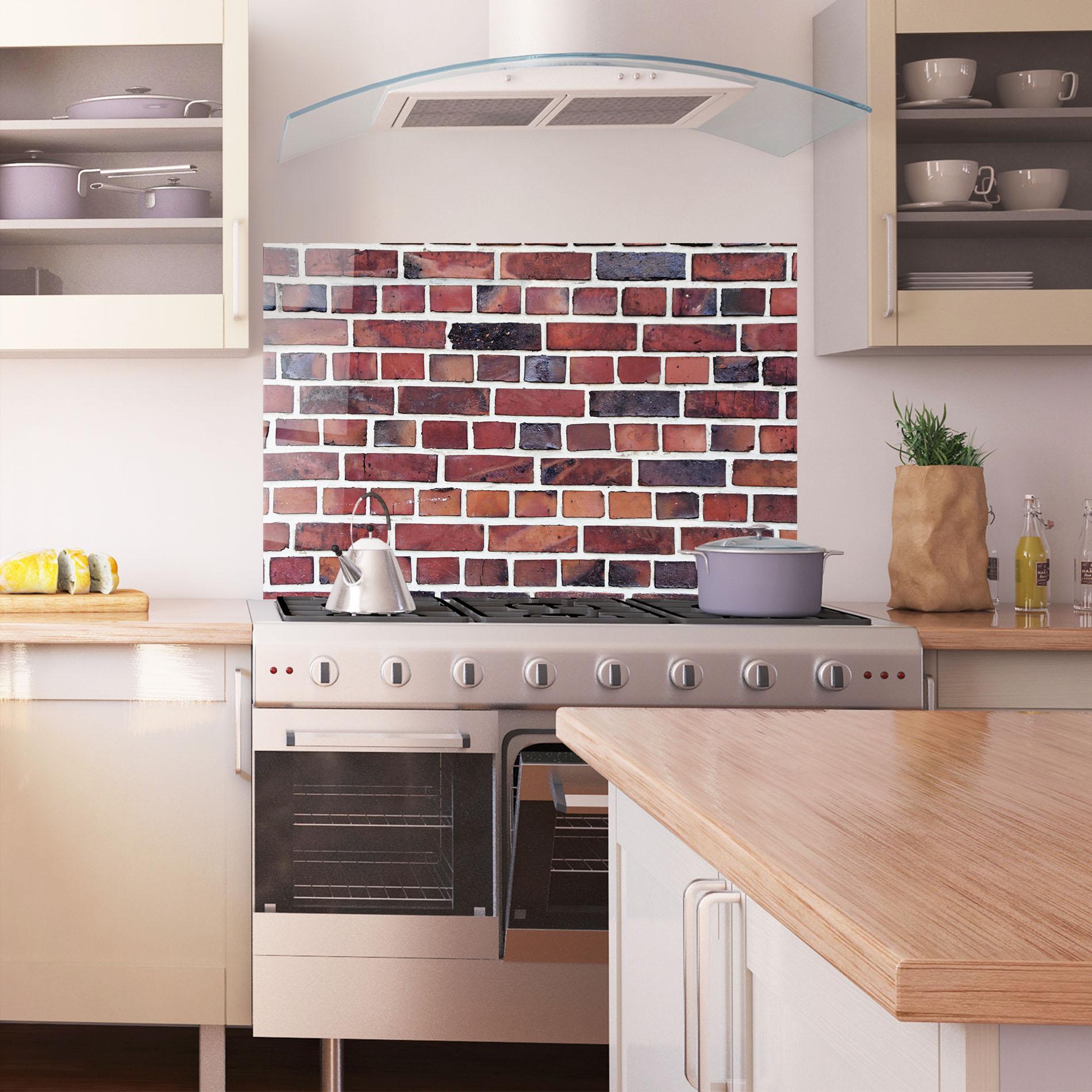 Konyhai üveg hátfal Colorful Bricks 2 mockup 1