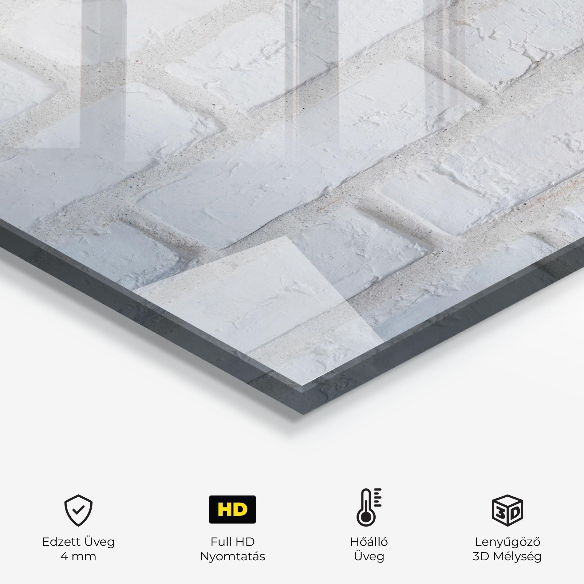 Konyhai üveg hátfal Bright Bricks mockup 2