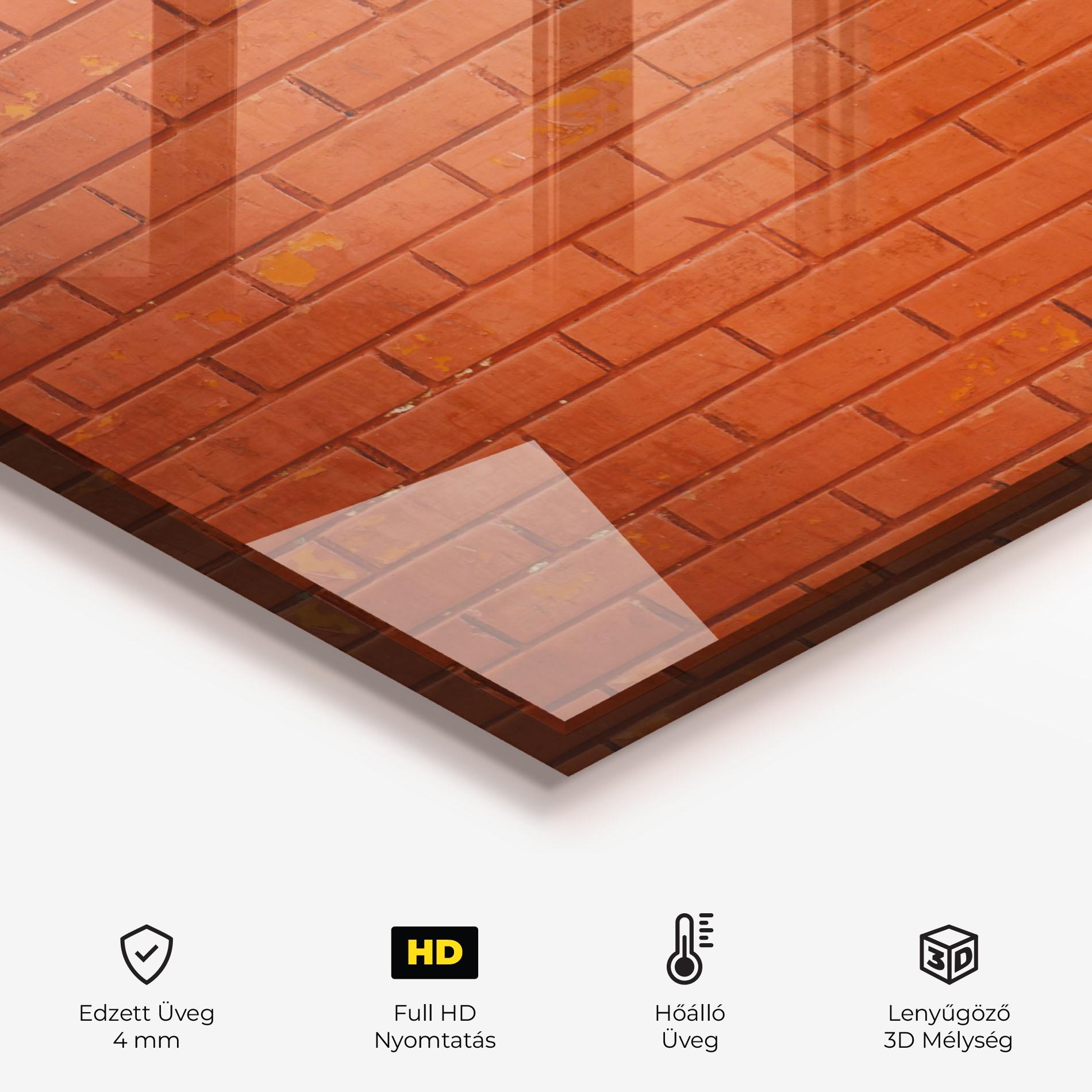 Konyhai üveg hátfal Simetric Bircks mockup 2