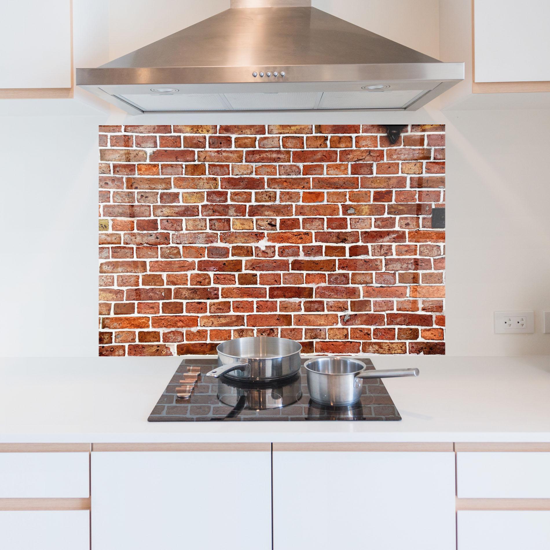 Konyhai üveg hátfal Construction Bricks mockup 5