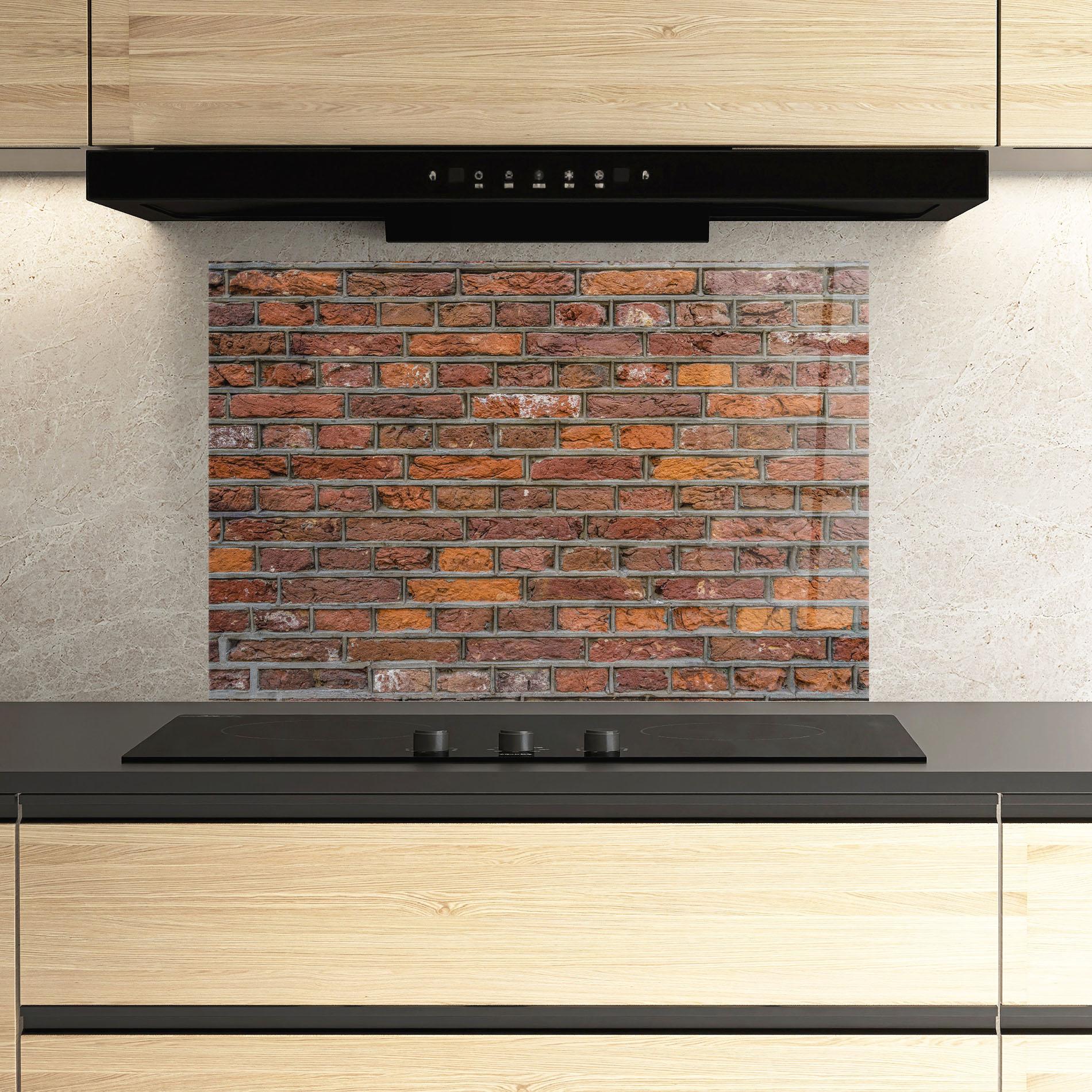 Konyhai üveg hátfal Autumn Bricks mockup 3