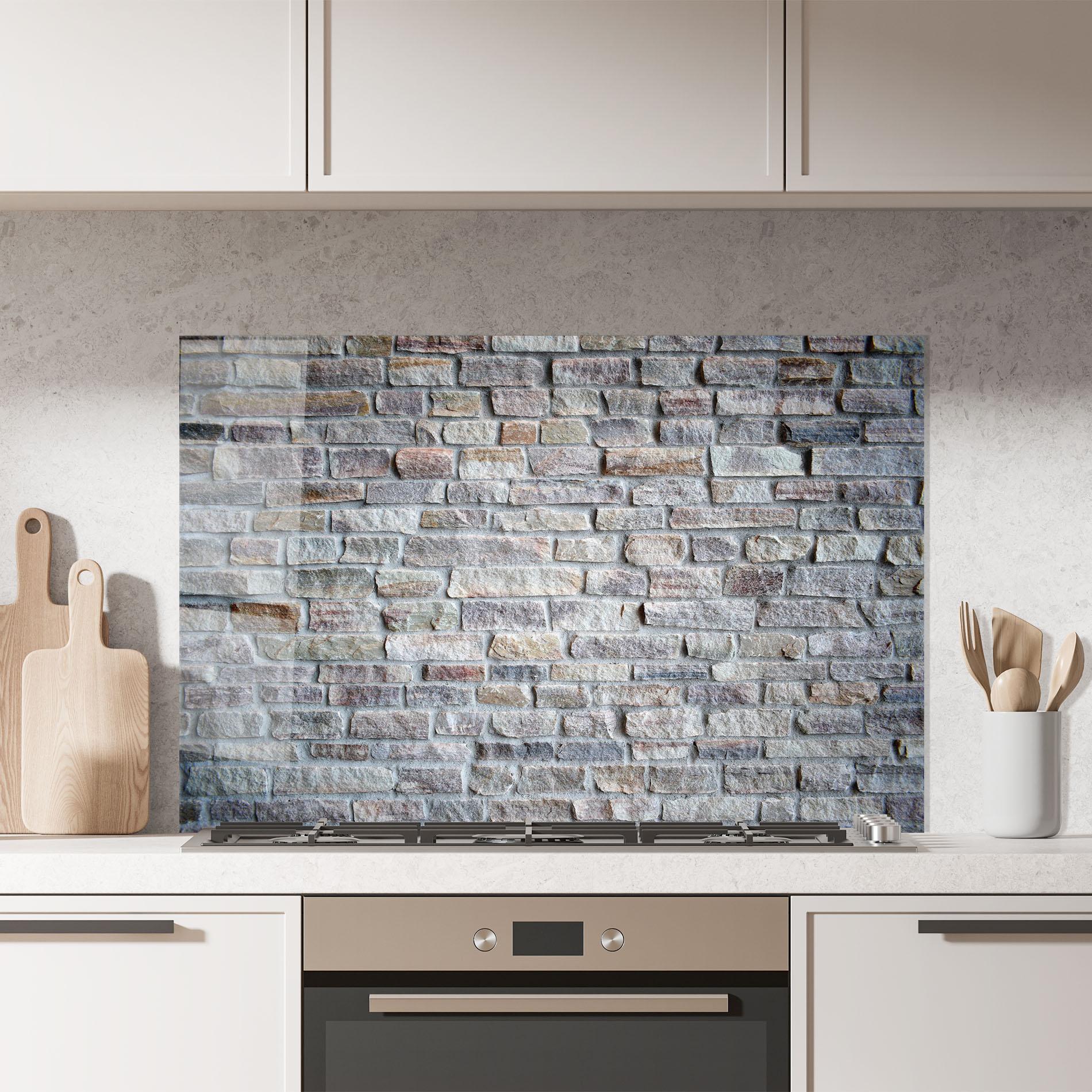 Konyhai üveg hátfal Greyish Bircks mockup 7
