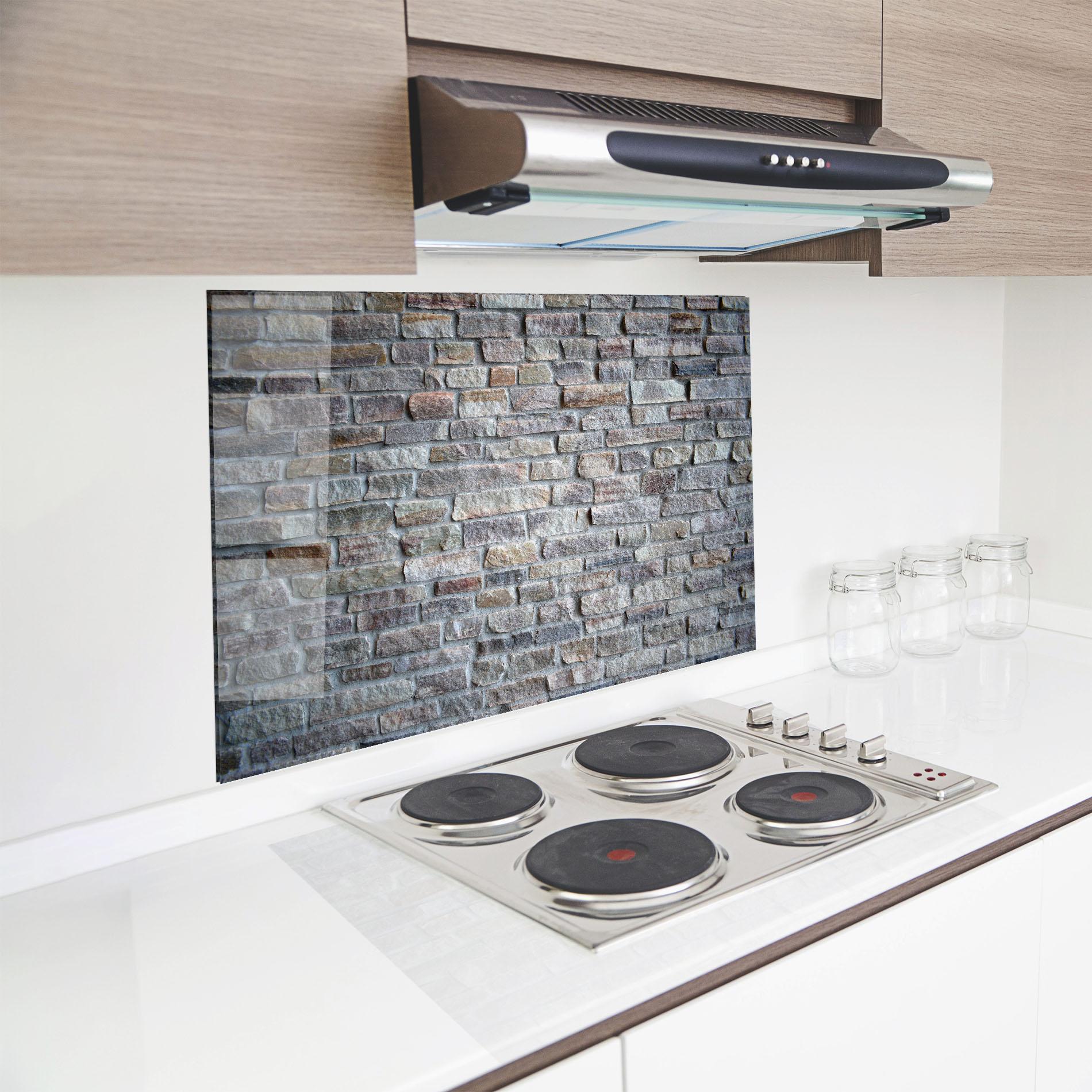 Konyhai üveg hátfal Greyish Bircks mockup 8