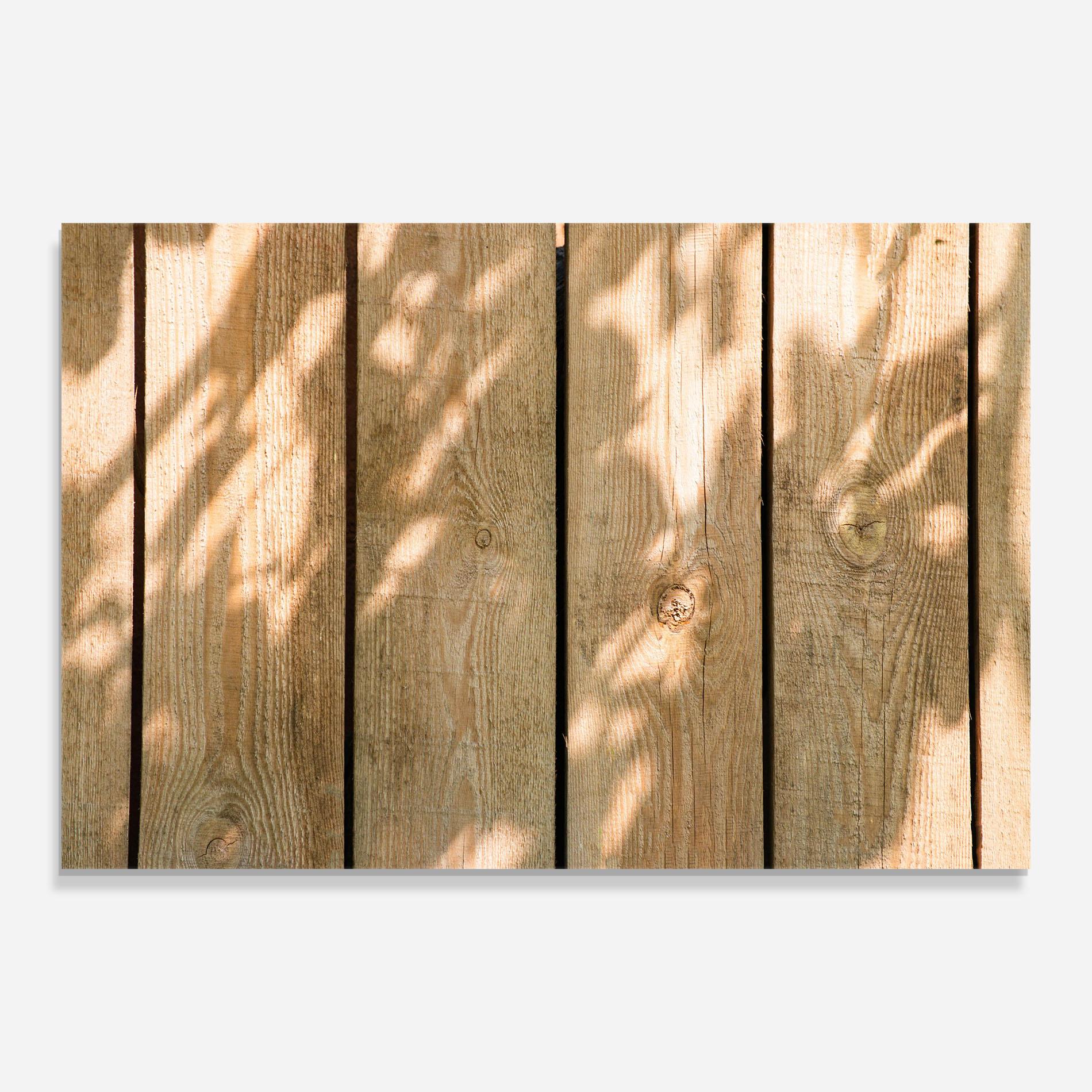 Konyhai üveg hátfal Shadows On Wood mockup 0
