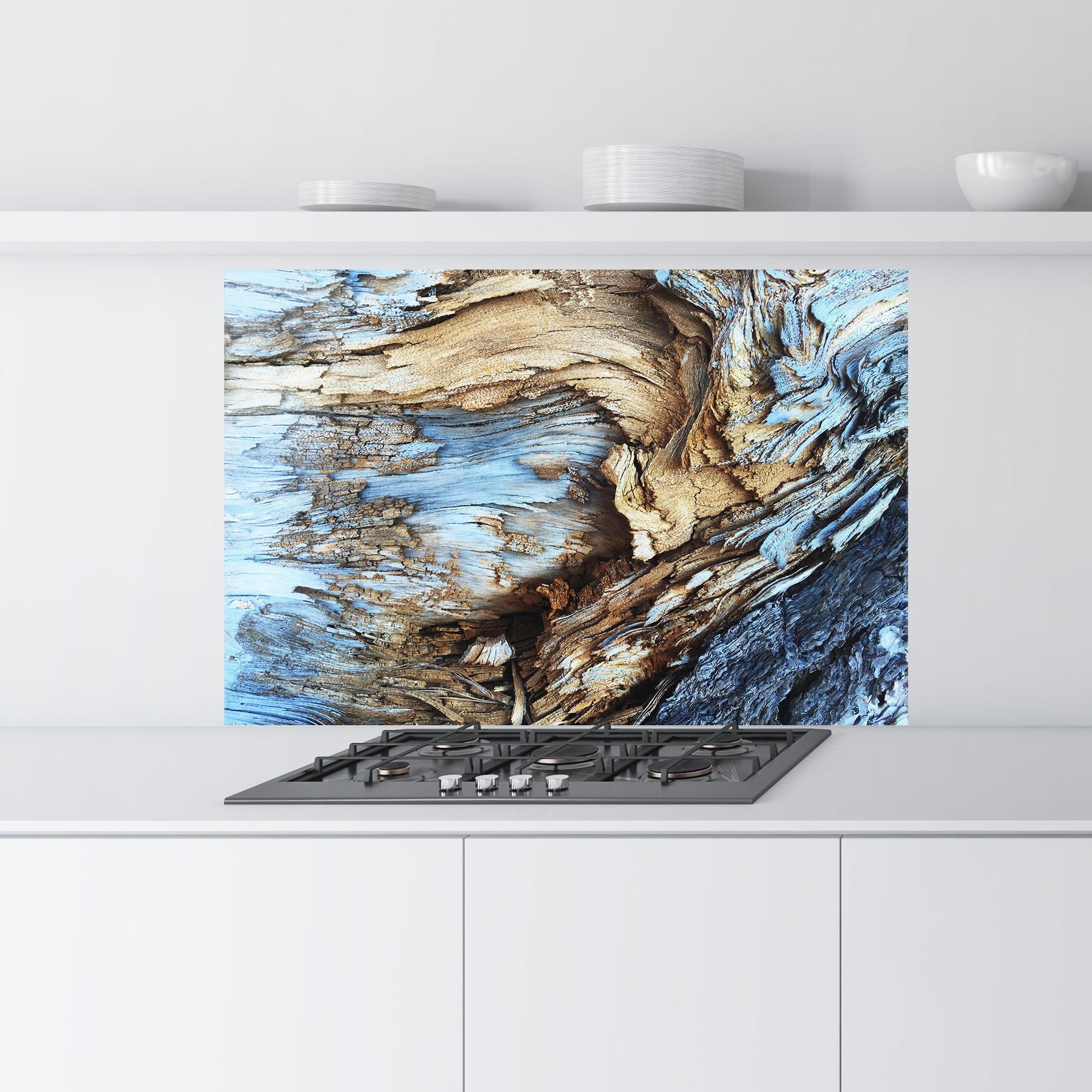 Konyhai üveg hátfal Abstract Wood Texture mockup 9