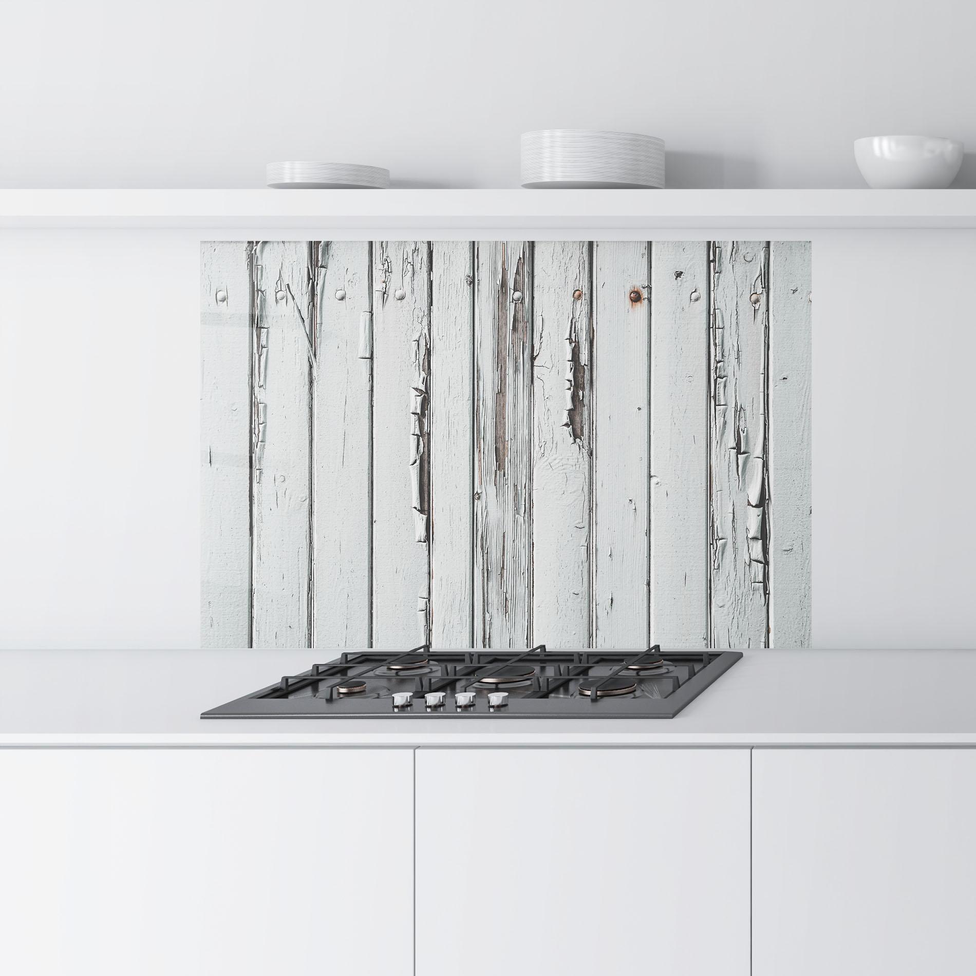 Konyhai üveg hátfal Rusty Wood Panels mockup 9