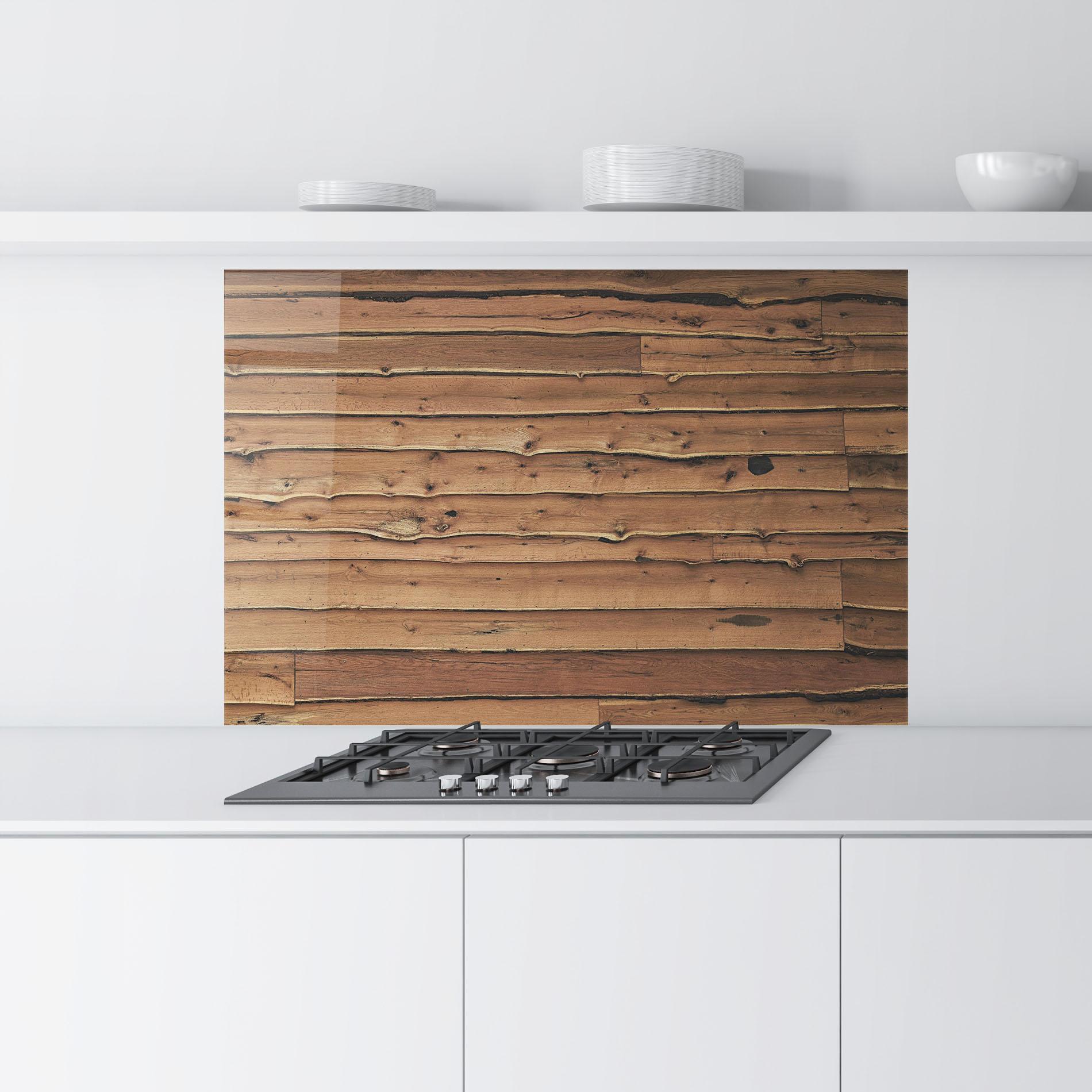 Konyhai üveg hátfal Wood Surface mockup 9