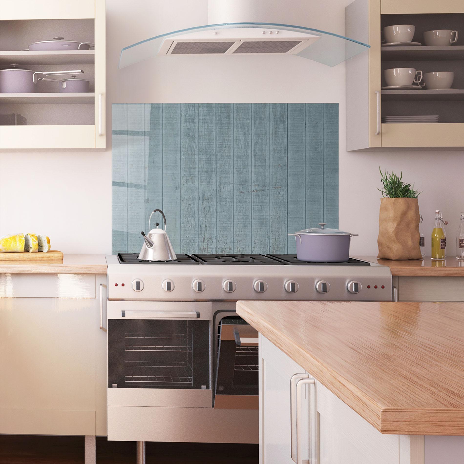 Konyhai üveg hátfal Wood Panels mockup 1