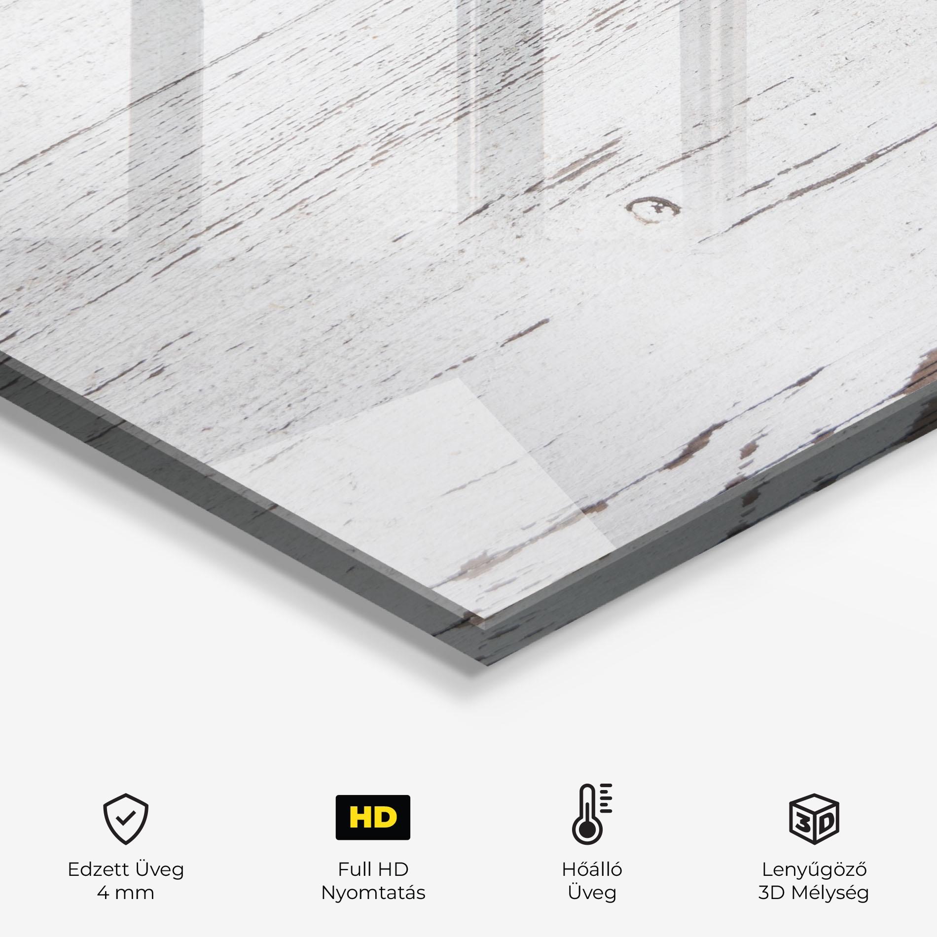 Konyhai üveg hátfal Bight Wood mockup 2