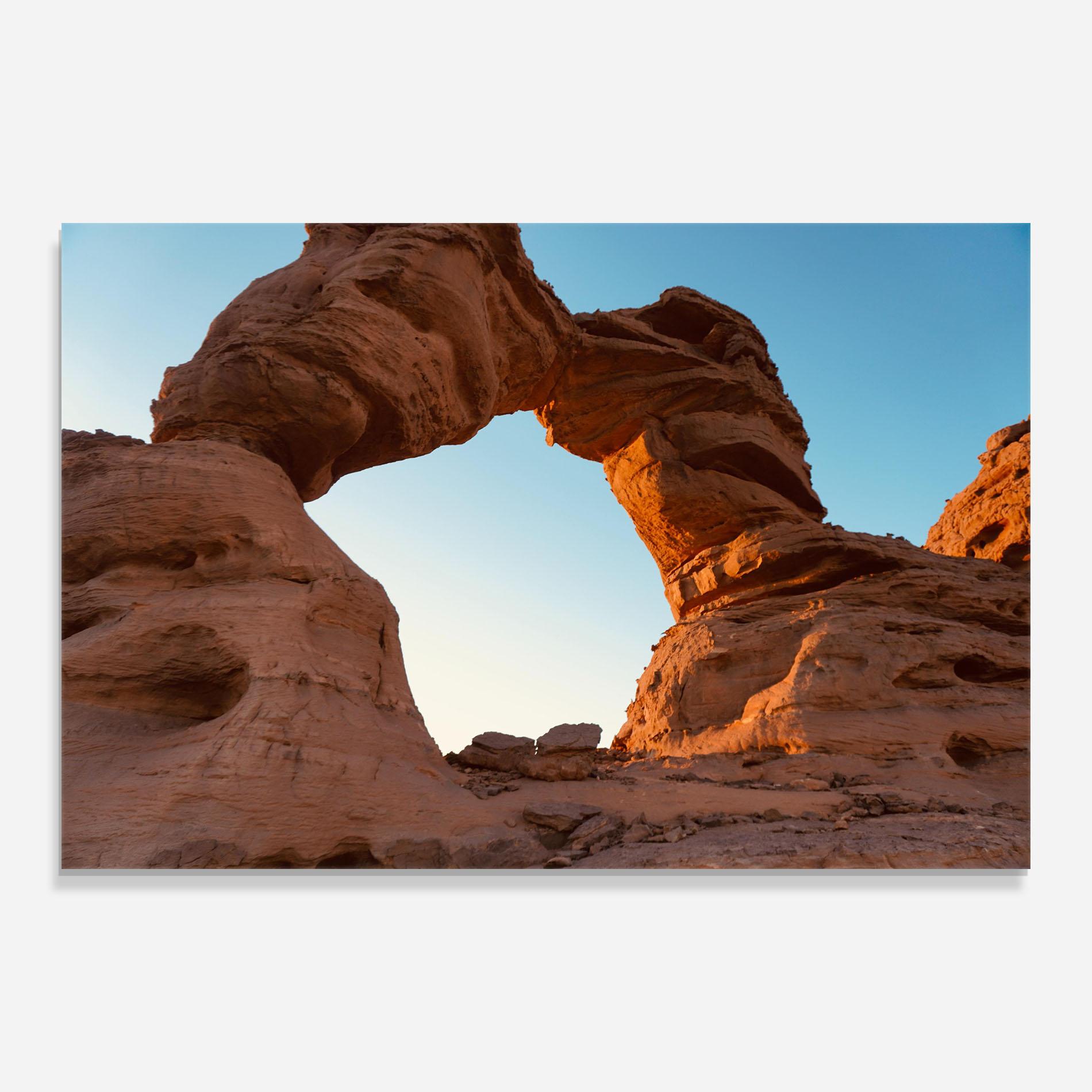 Konyhai üveg hátfal Arcade In Desert mockup 0