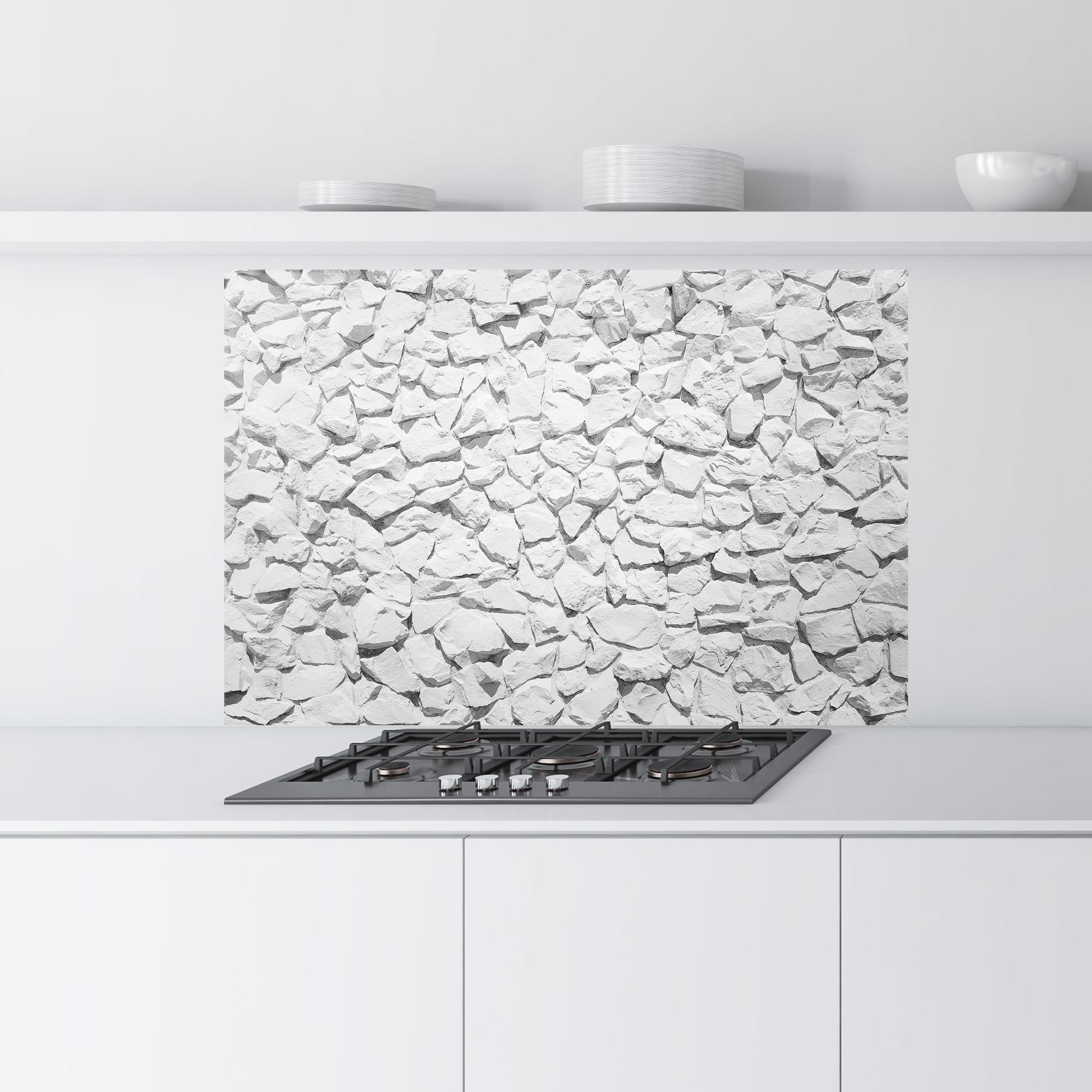 Konyhai üveg hátfal White Stones mockup 9
