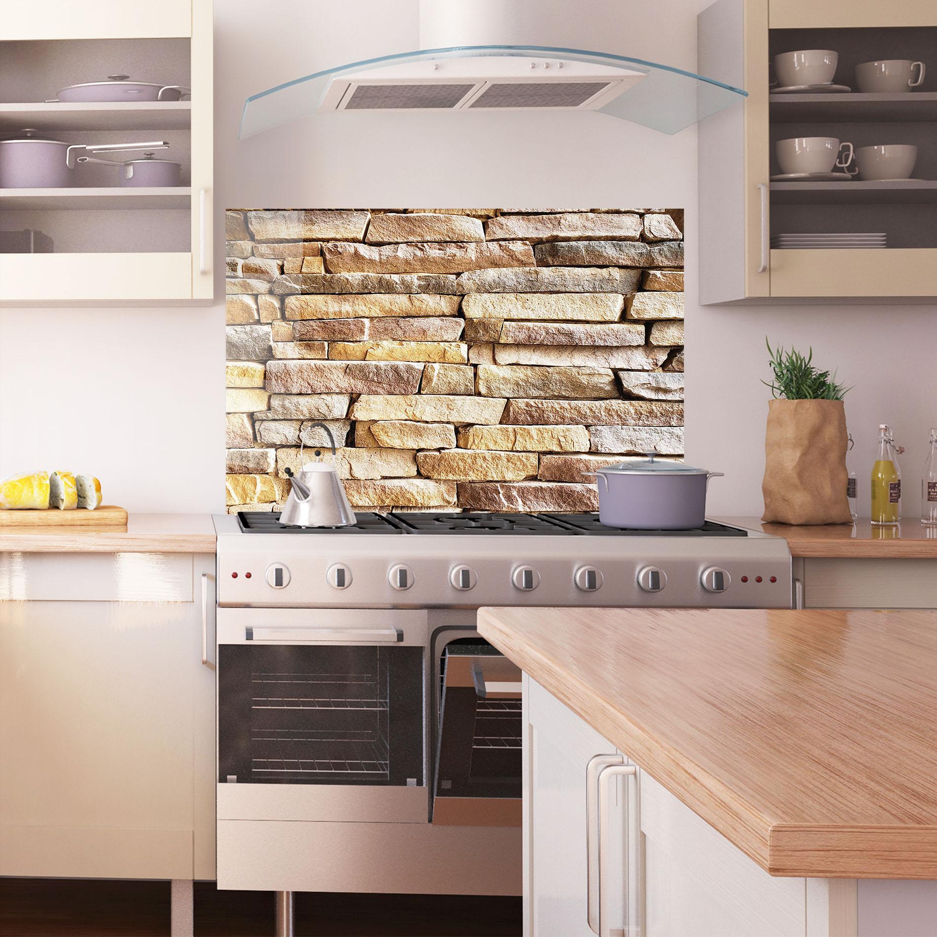 Konyhai üveg hátfal Desert Stones 2 mockup 1