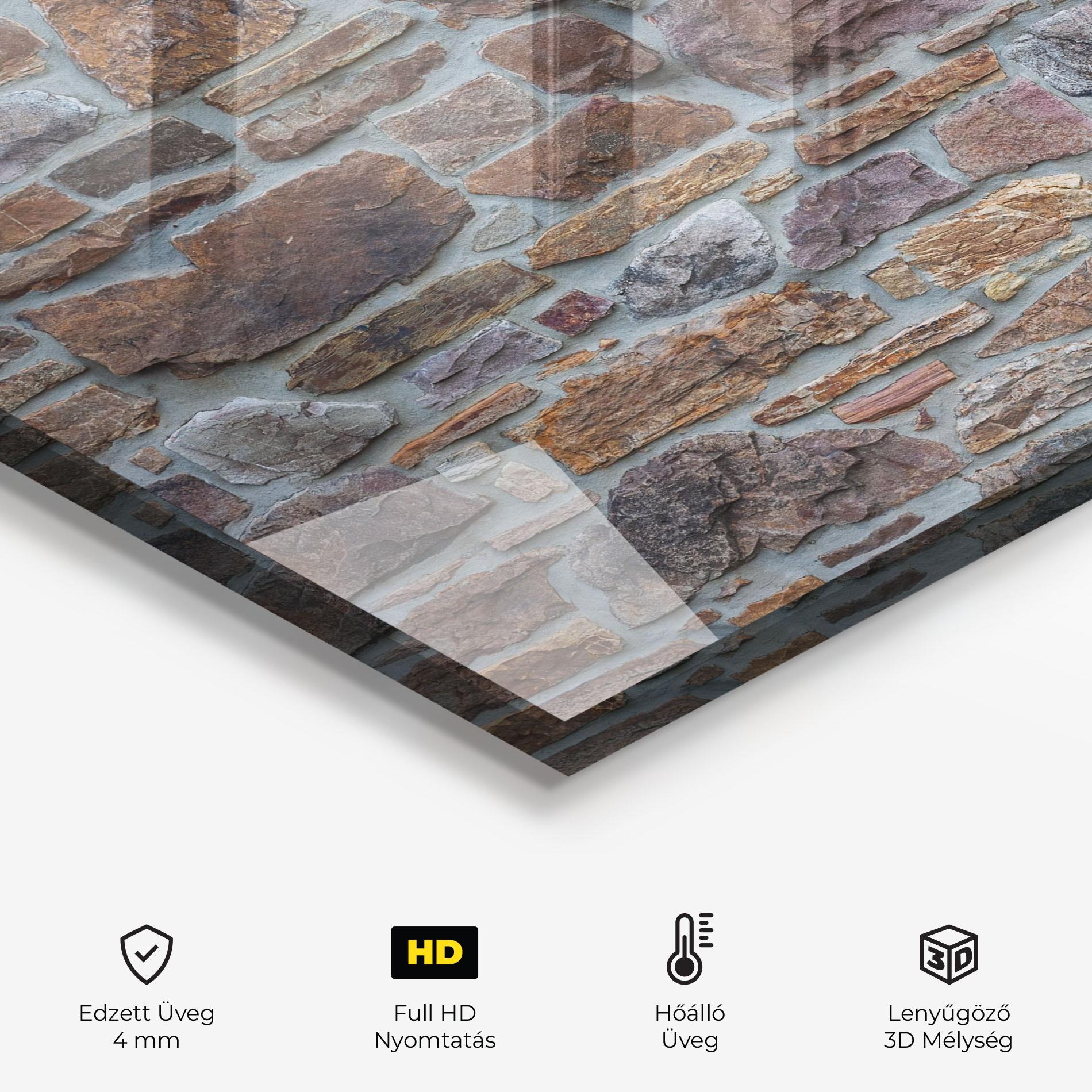 Konyhai üveg hátfal Colorul Stones mockup 2