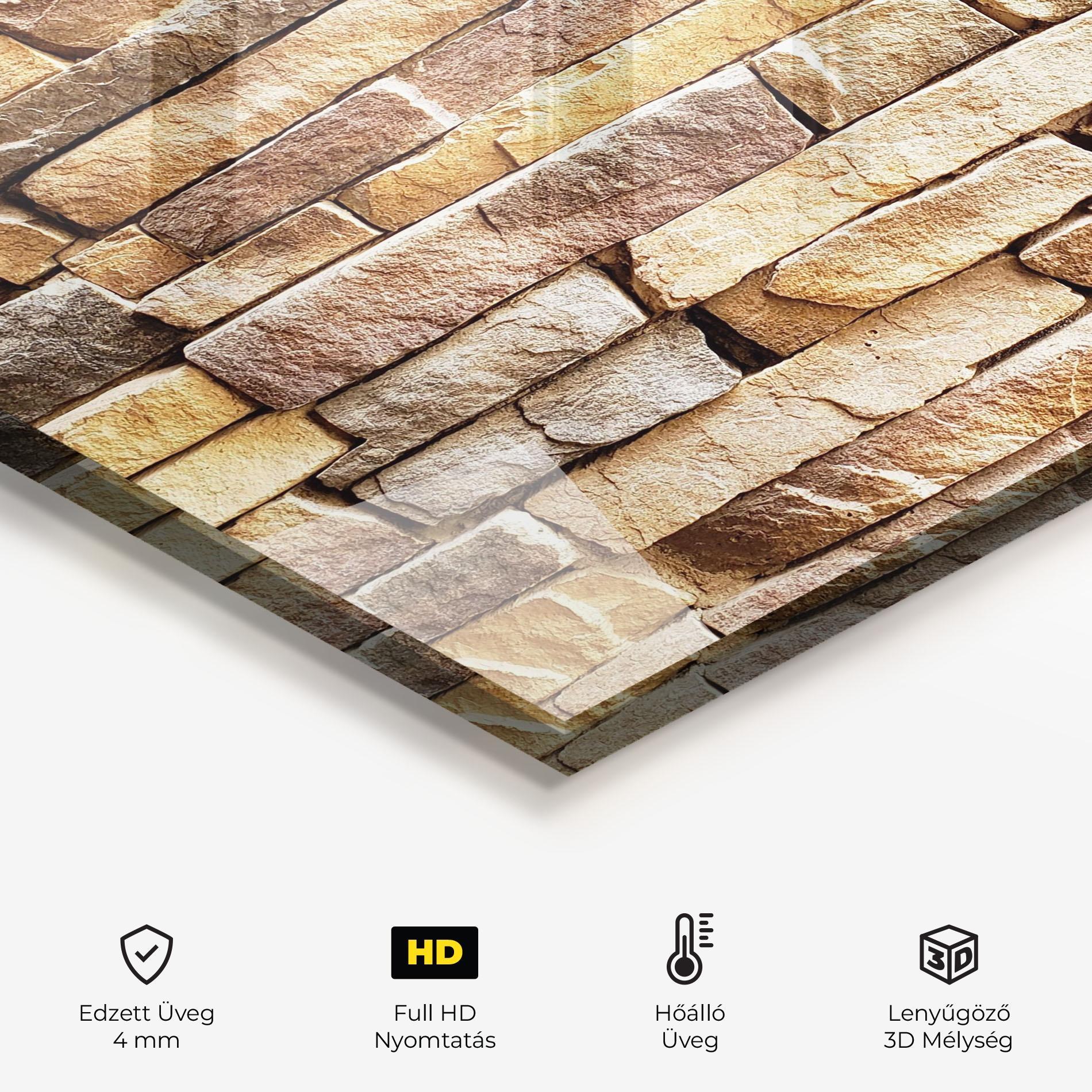 Konyhai üveg hátfal Desert Stones 2 mockup 2