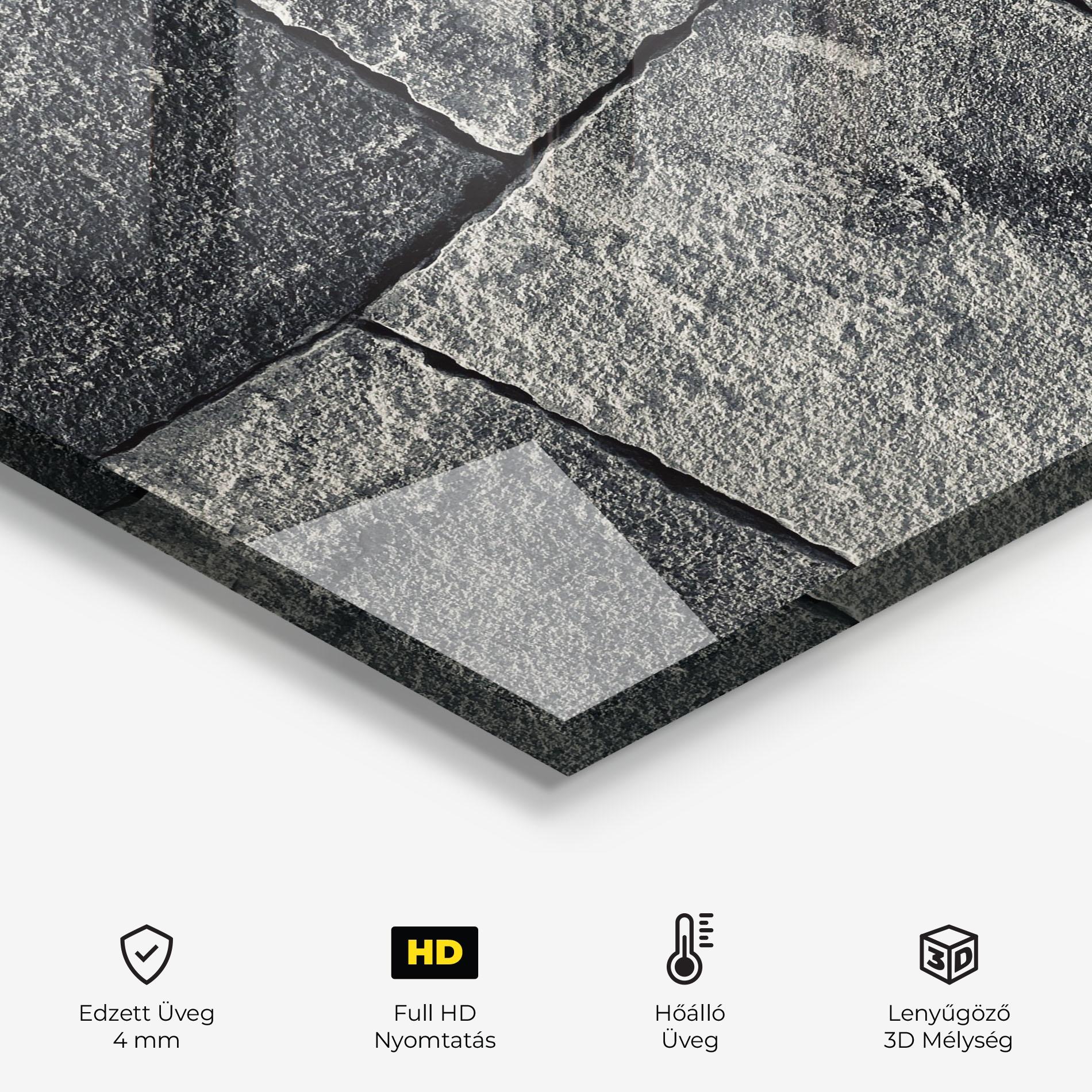 Konyhai üveg hátfal Mozaique Stones mockup 2