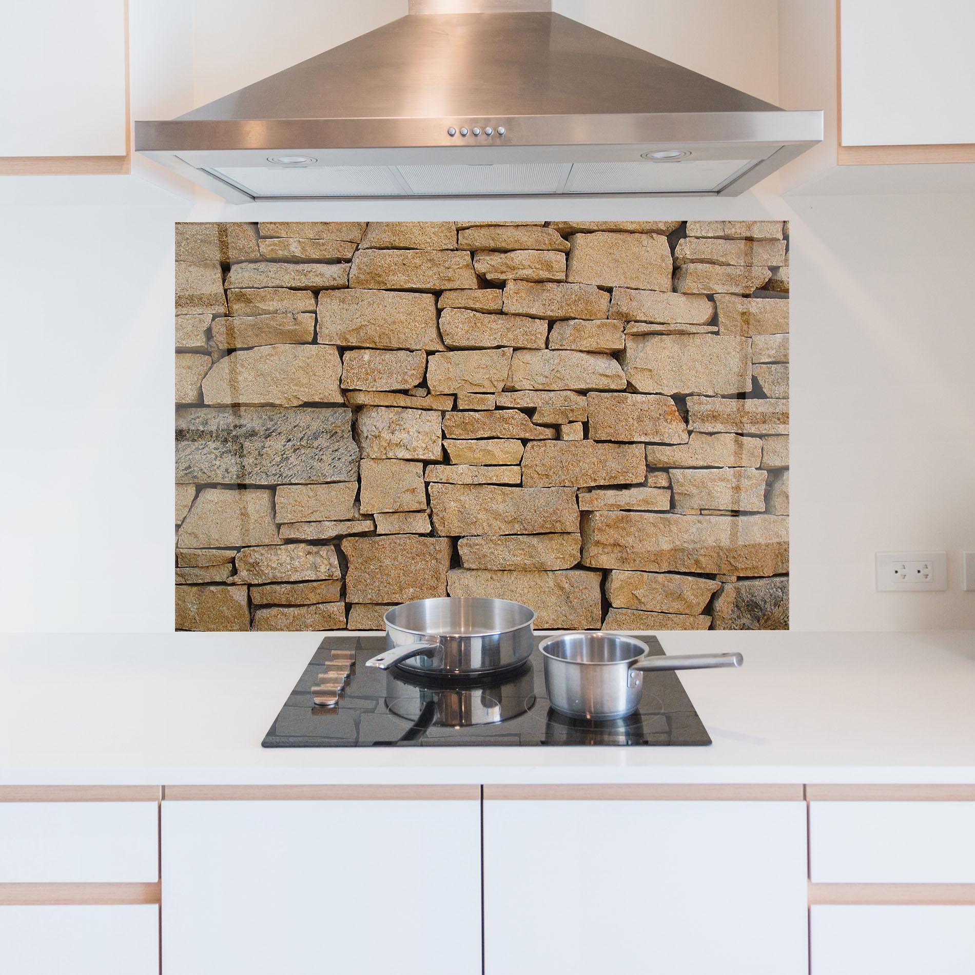 Konyhai üveg hátfal Desert Stones mockup 5