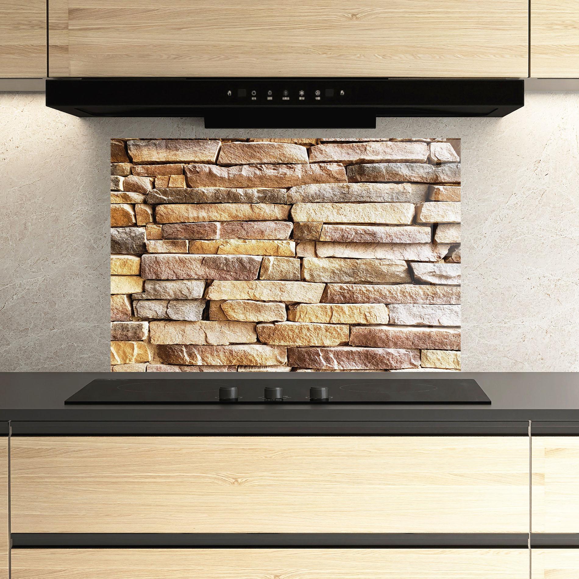 Konyhai üveg hátfal Desert Stones 2 mockup 3