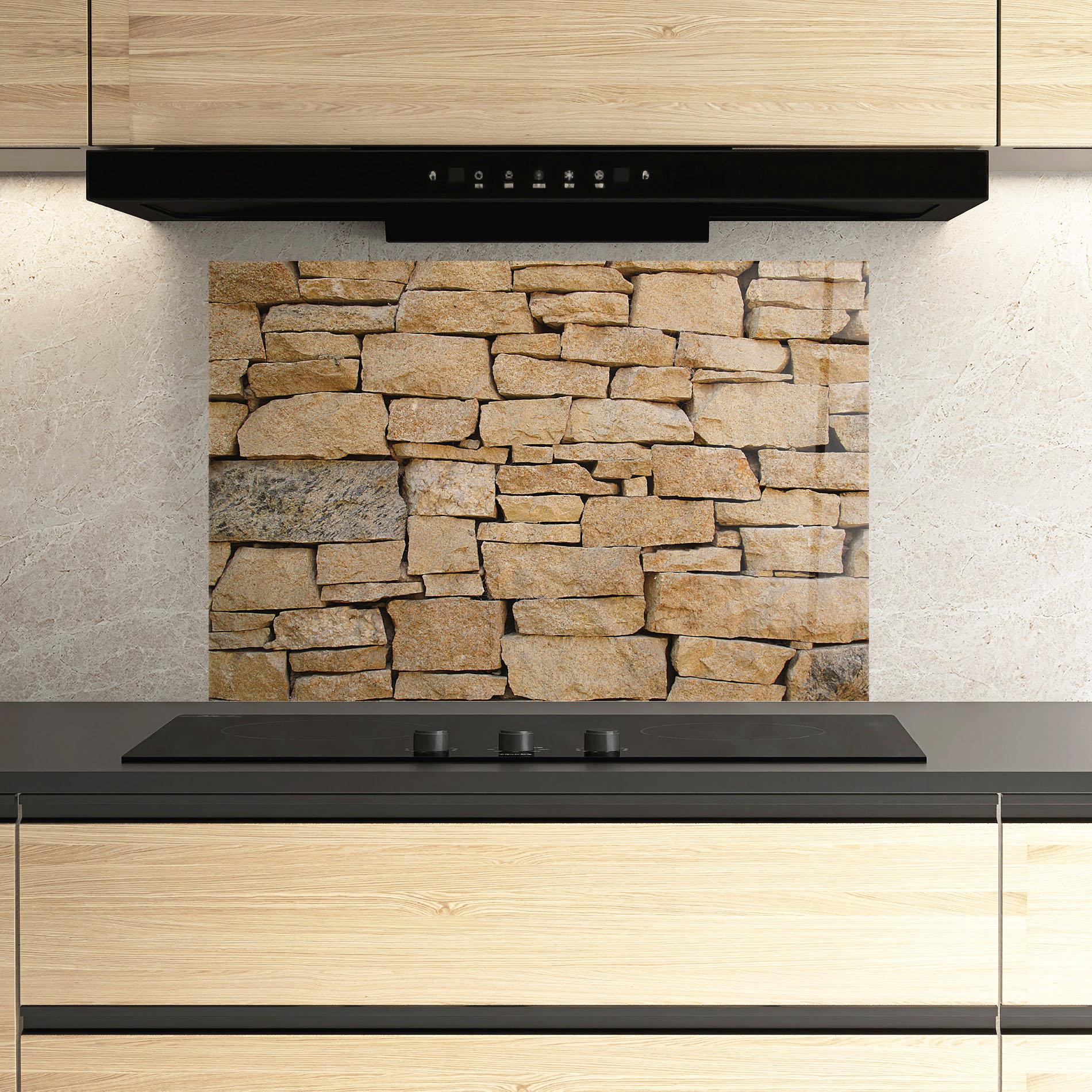 Konyhai üveg hátfal Desert Stones mockup 3