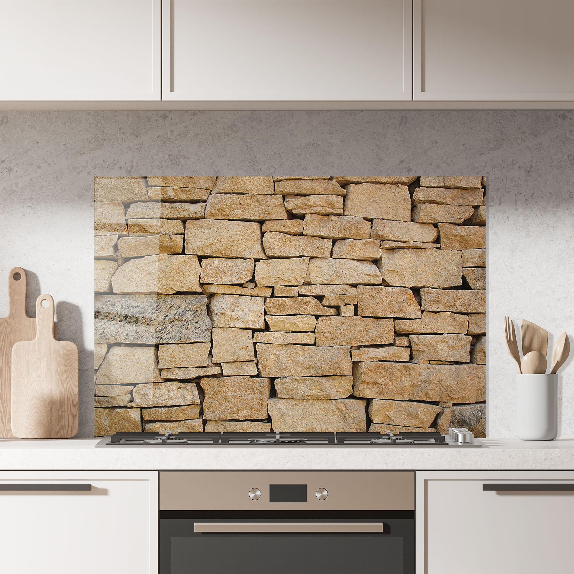 Konyhai üveg hátfal Desert Stones mockup 7