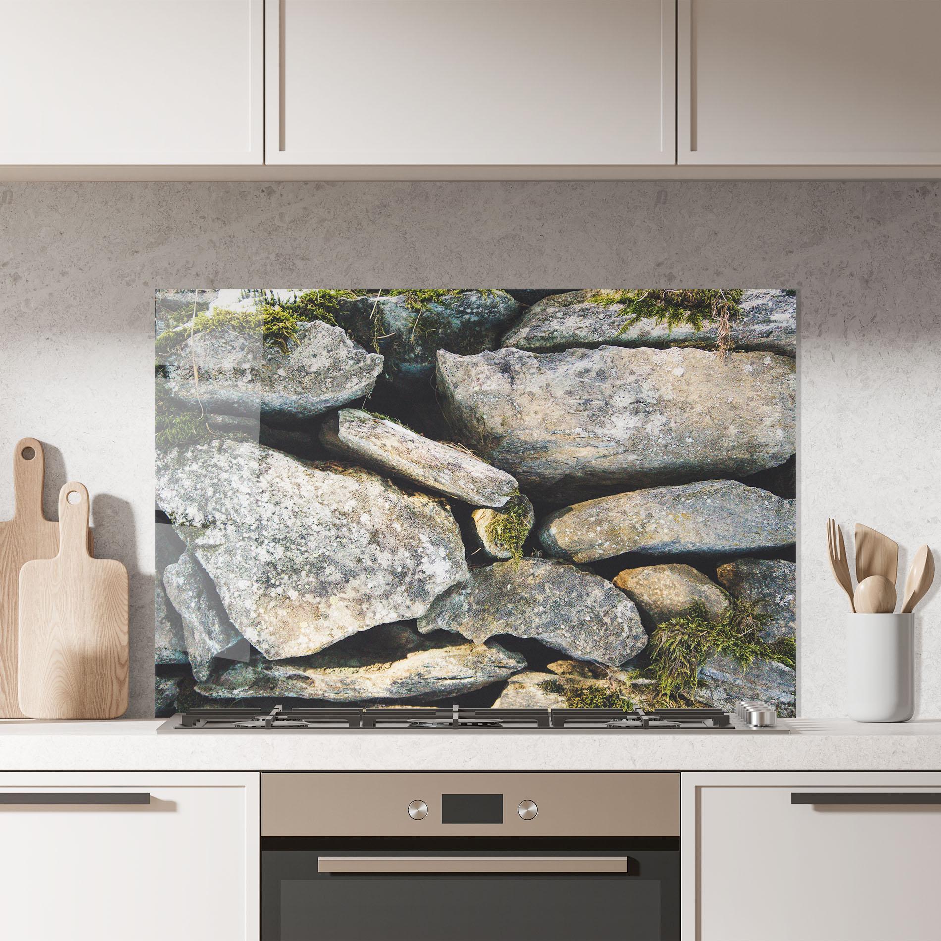 Konyhai üveg hátfal Stone In Nature mockup 7