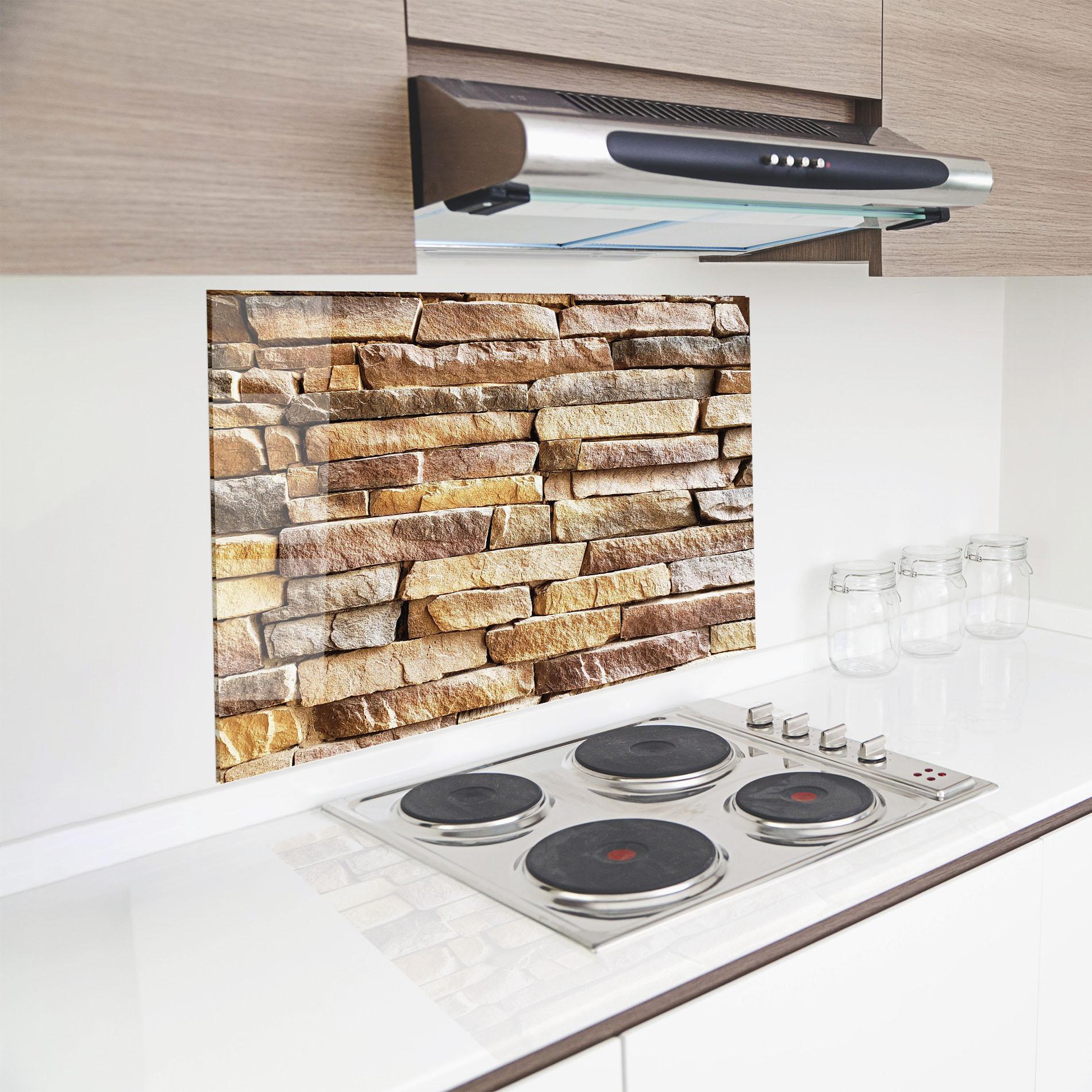 Konyhai üveg hátfal Desert Stones 2 mockup 8