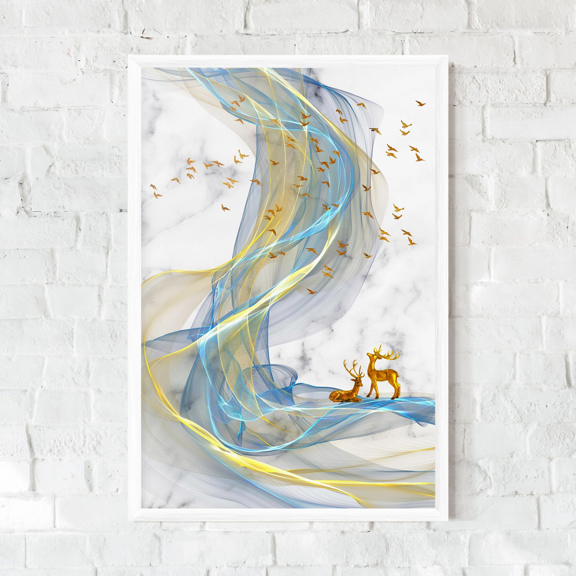 Abstract Golden Landscape 2 mockup 0