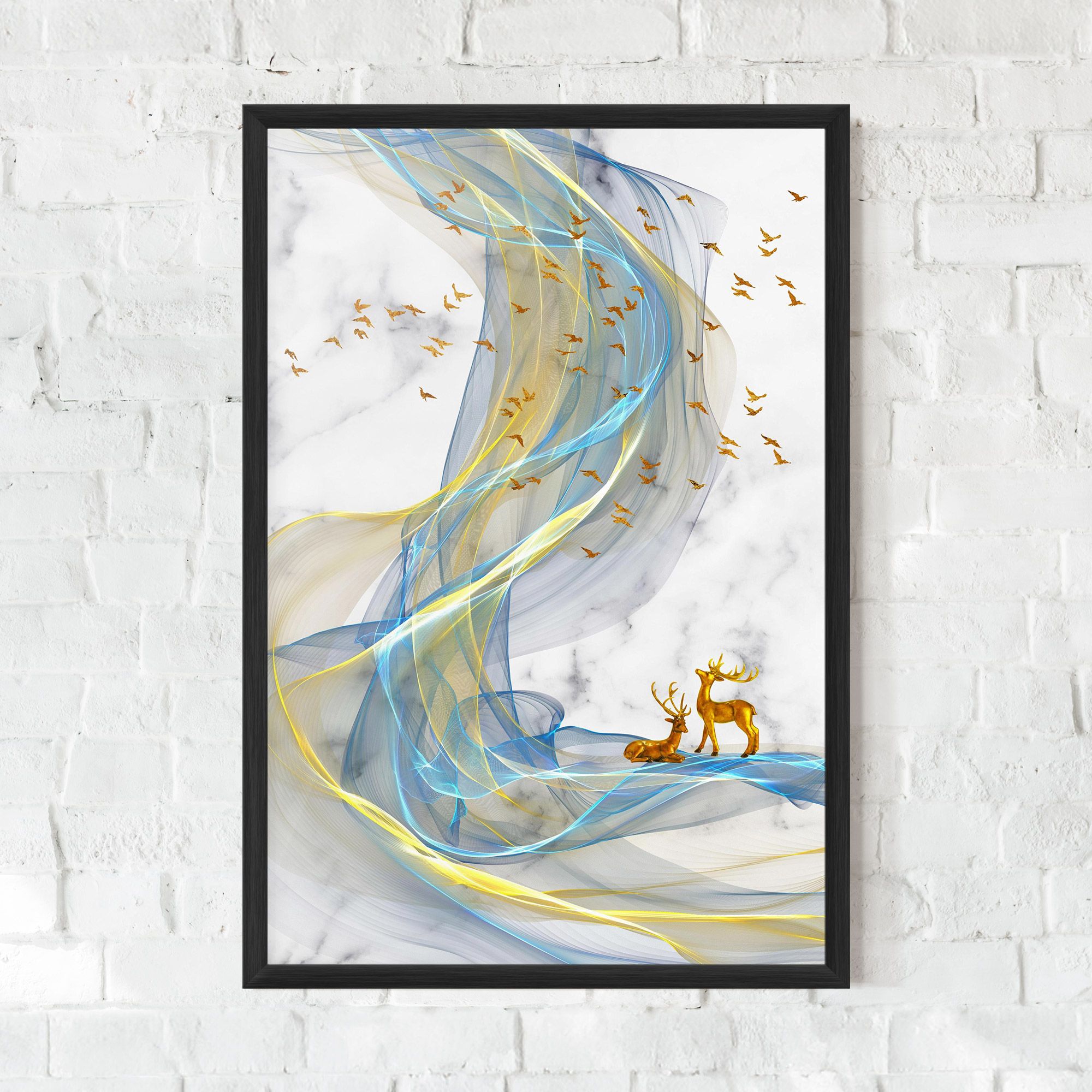 Abstract Golden Landscape 2 mockup 0