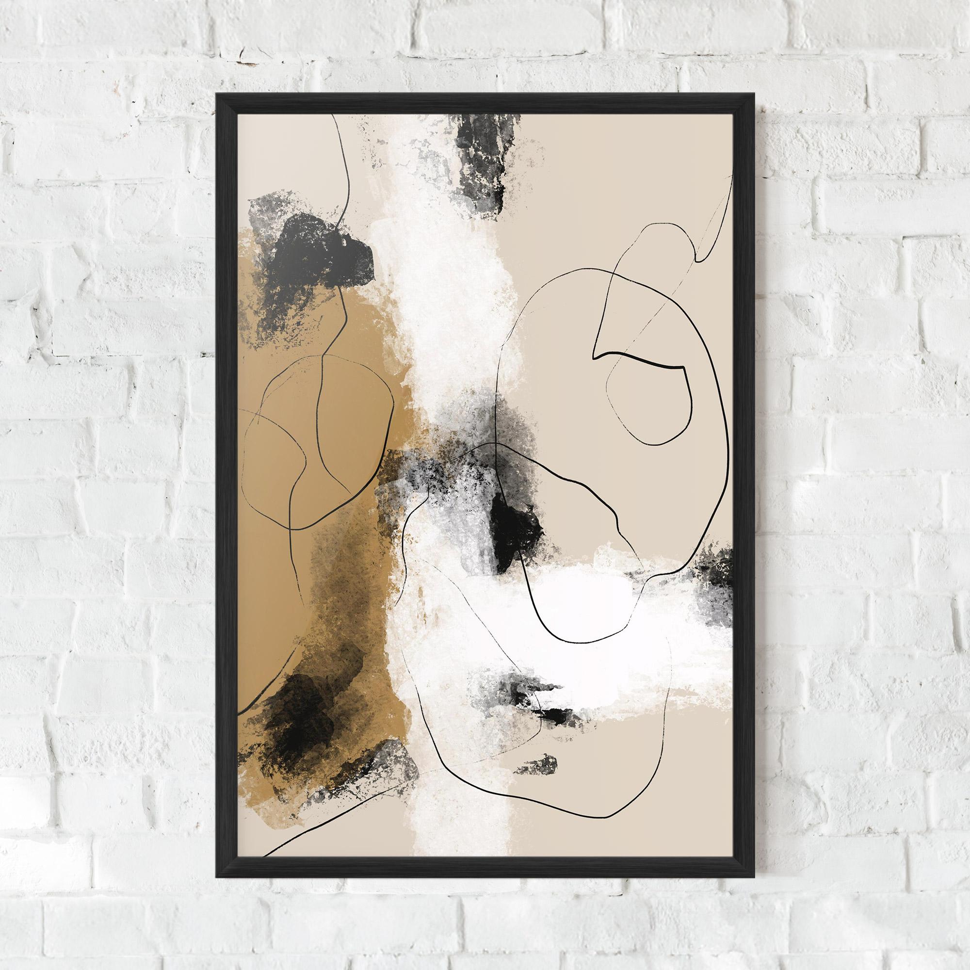 Keretezett Poszter Unique Acrylic Paintings mockup 0