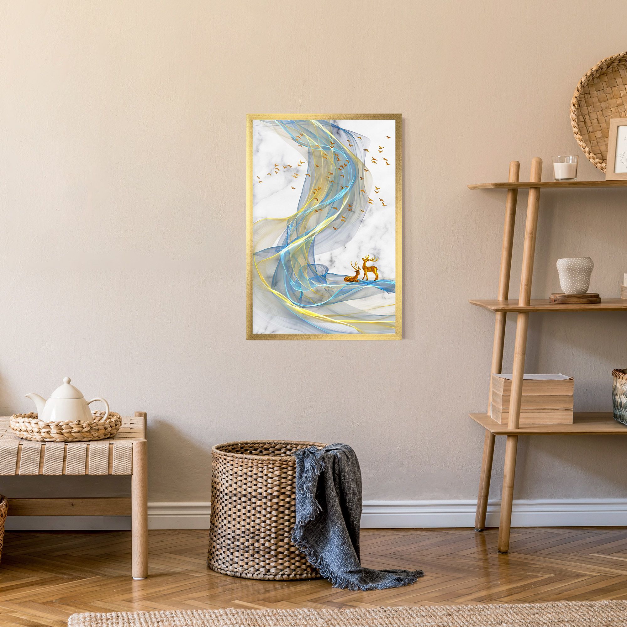 Abstract Golden Landscape 2 mockup 9