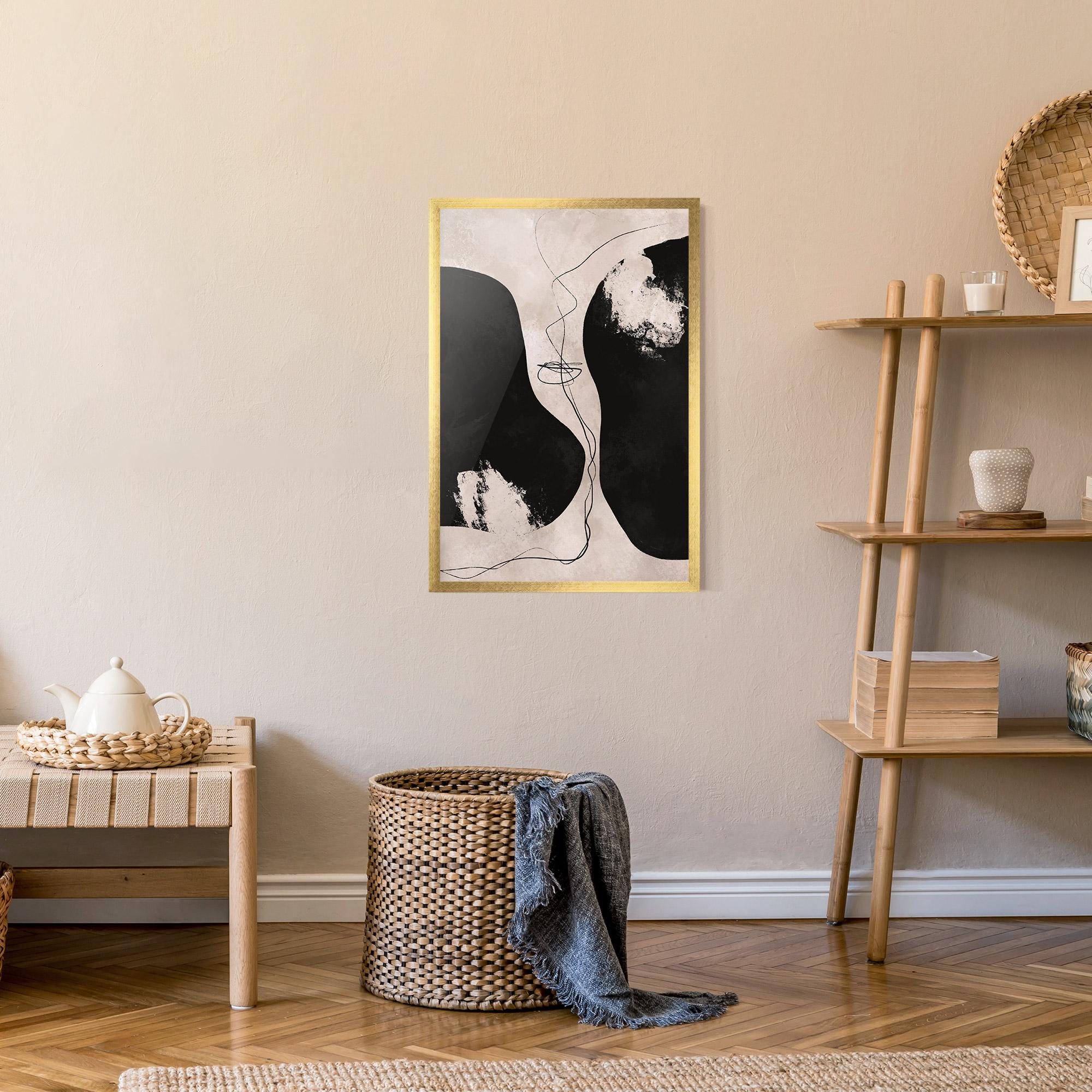 Keretezett Poszter Modern Brushstrokes mockup 9